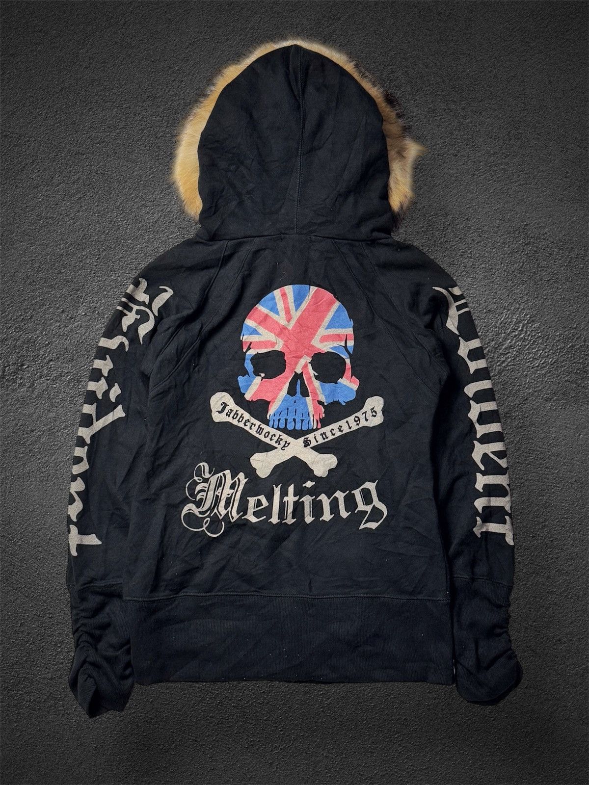 Le Grande Bleu (L.G.B.) Fur Hoodie Gothic Studded England Skulls Ifsix Style Size US S / EU 44-46 / 1 - 2 Thumbnail