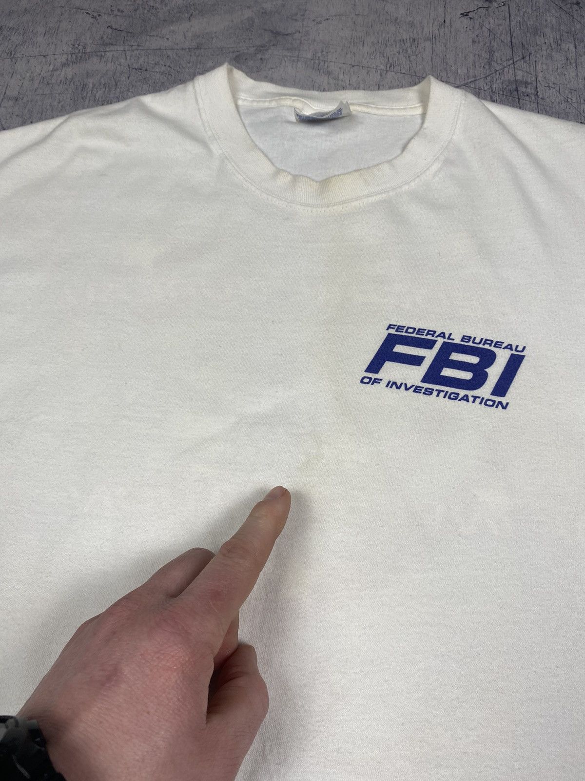 Vintage 1990s FBI Federal Bureau Investigation USA Tee