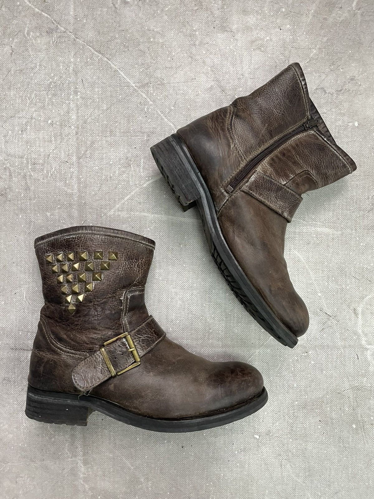 ASH Brown ASH metal detailed ankle boots guidi 90s style Size US 7.5 / EU 40-41 - 11 Thumbnail