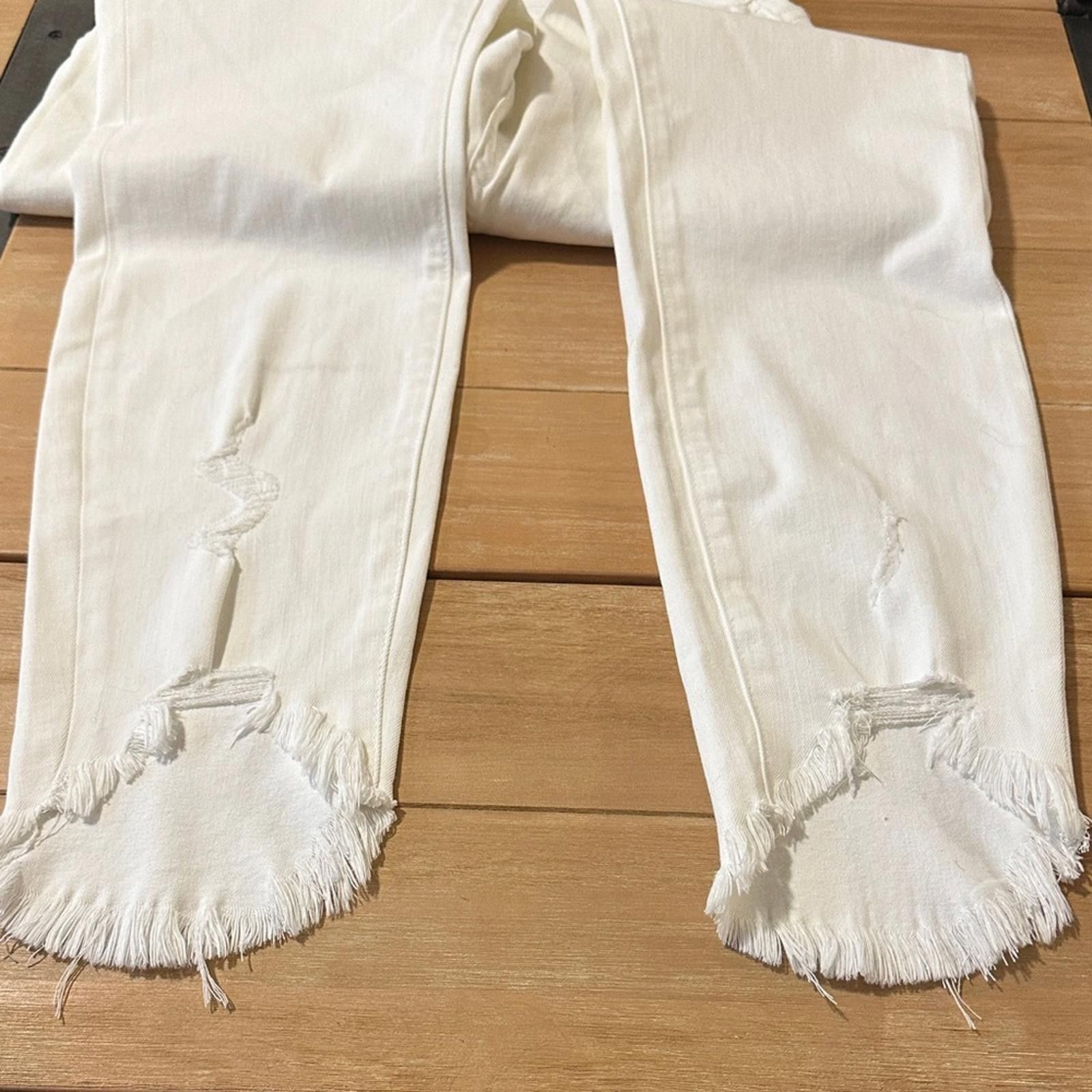 Kancan USA Kancan 11/29 White Denim stretch Jeans denim White Jeans Size 29" - 4 Thumbnail
