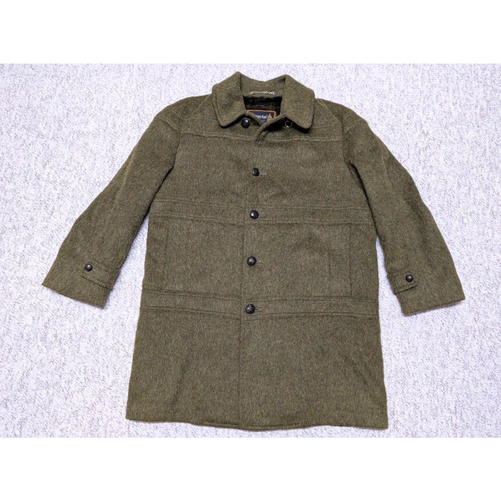 London Fog VINTAGE London Fog MOHAIR Overcoat Shirt Men M 42 Green Wool Coat Cobain 1960s 70s Shaggy Furry Solid Wool Size US M / EU 48-50 / 2 - 7 Thumbnail