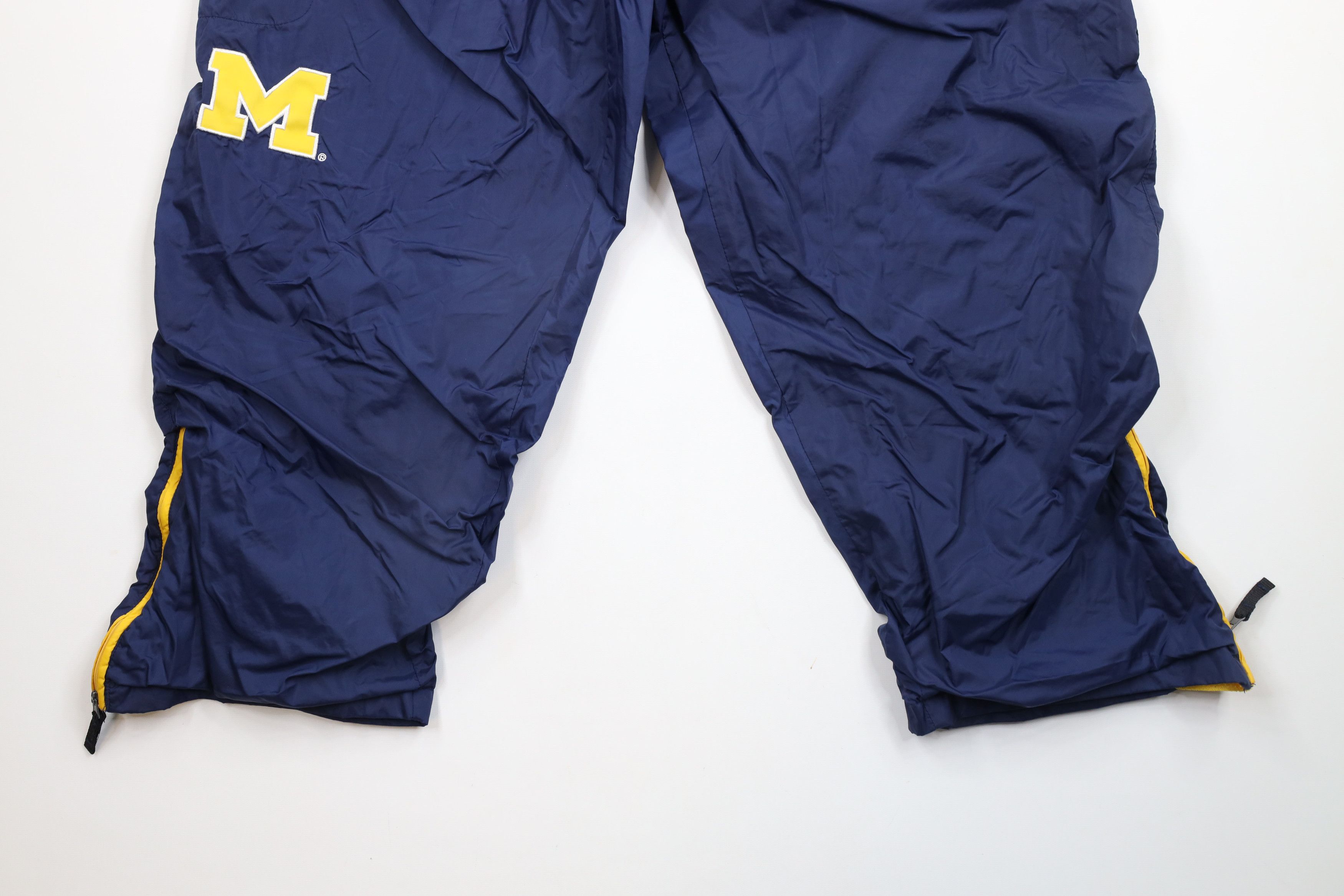 Vintage Vintage 90s University of Michigan Lined Wide Leg Pants Blue Size US 38 / EU 54 - 4 Thumbnail