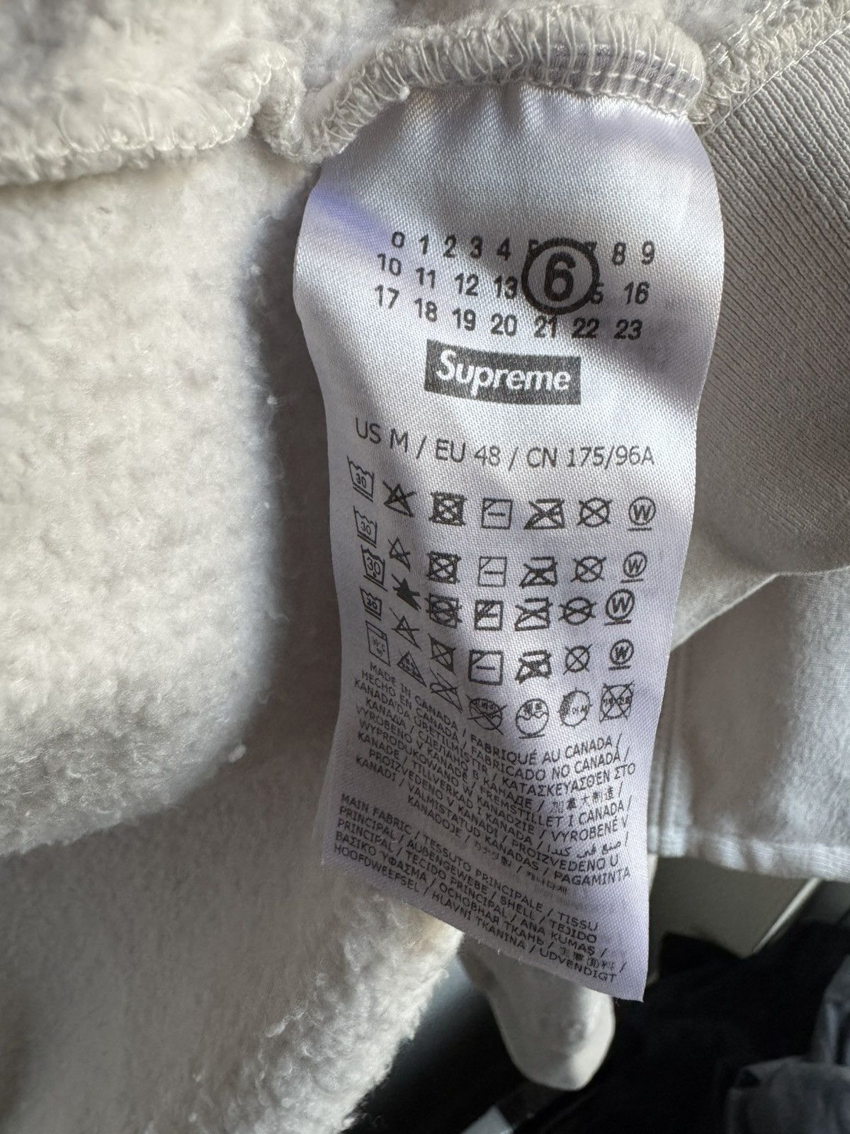Maison Margiela × Supreme Supreme MM6 Maison Margiela Box Logo Zip Up Hoodie White Size US M / EU 48-50 / 2 - 11 Thumbnail