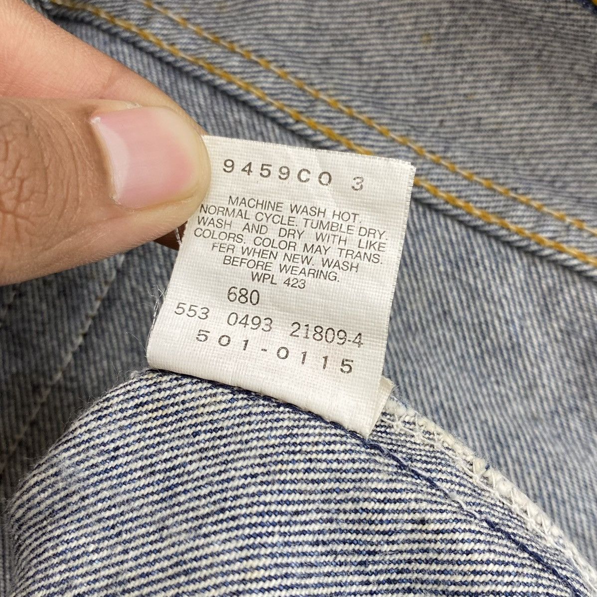 Levi's Vintage Clothing 🇺🇸1990s Vintage Levis 501 31x34 Straight Leg Faded Jeans Size US 29 - 12 Thumbnail