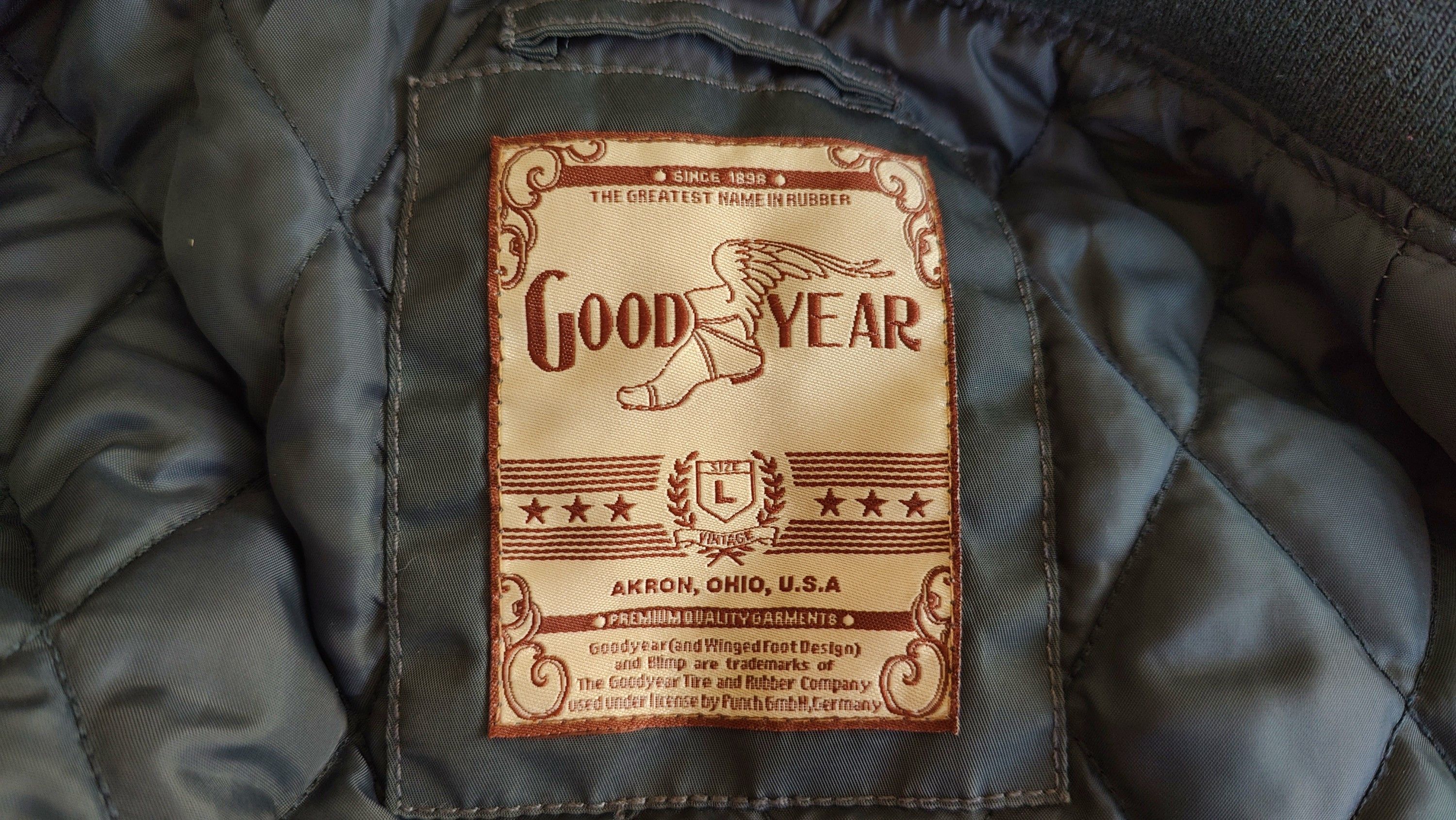 Vintage Goodyear USA Patch Aviator Military Bomber Jacket Size US L / EU 52-54 / 3 - 11 Thumbnail