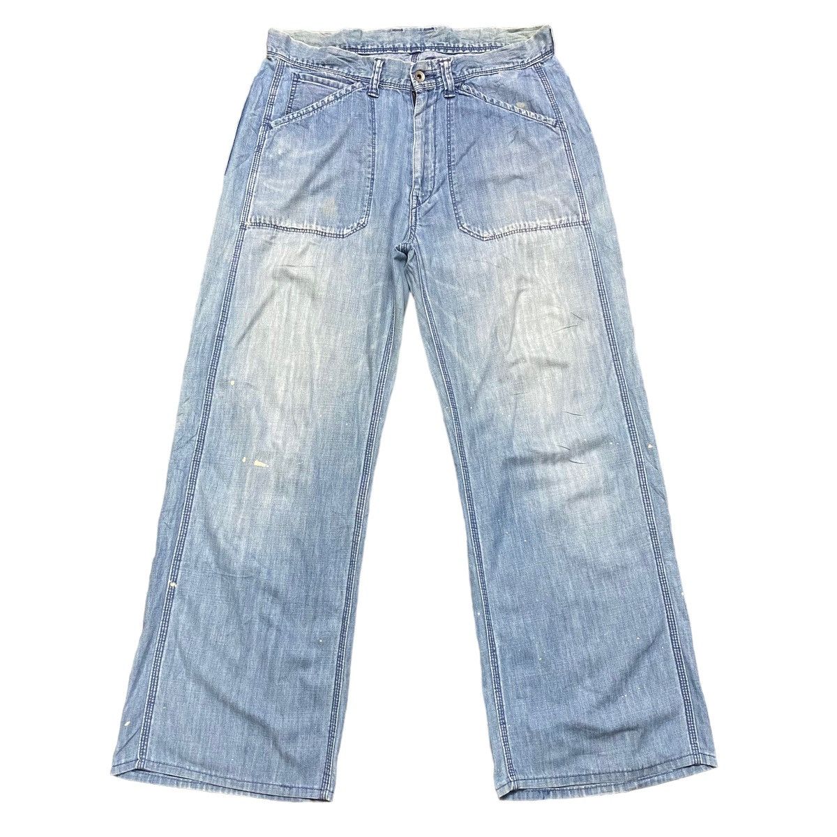 45rpm Vintage 45rpm Denim Fatigue Pants Painter Size US 30 / EU 46 - 2 Thumbnail