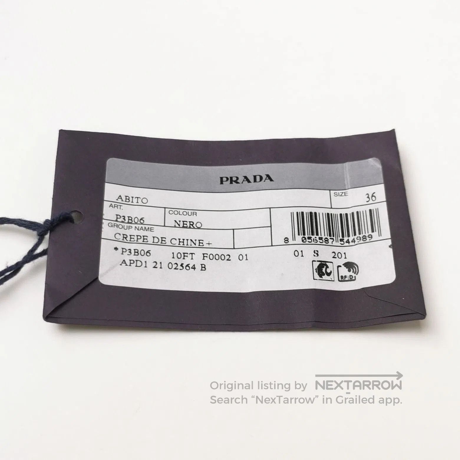 Prada Prada Pleated Black Logo Dress for Women . Size US 36 / EU 52 - 4 Thumbnail