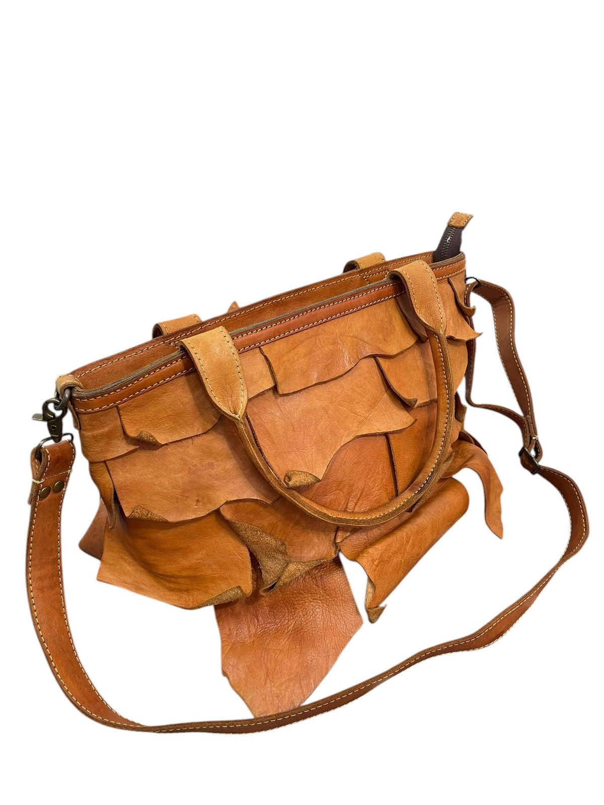 Genuine Leather Full Leather Patina Peaks Peak Japan Tote Shoulder Bag 1🟩7 Size ONE SIZE - 6 Thumbnail