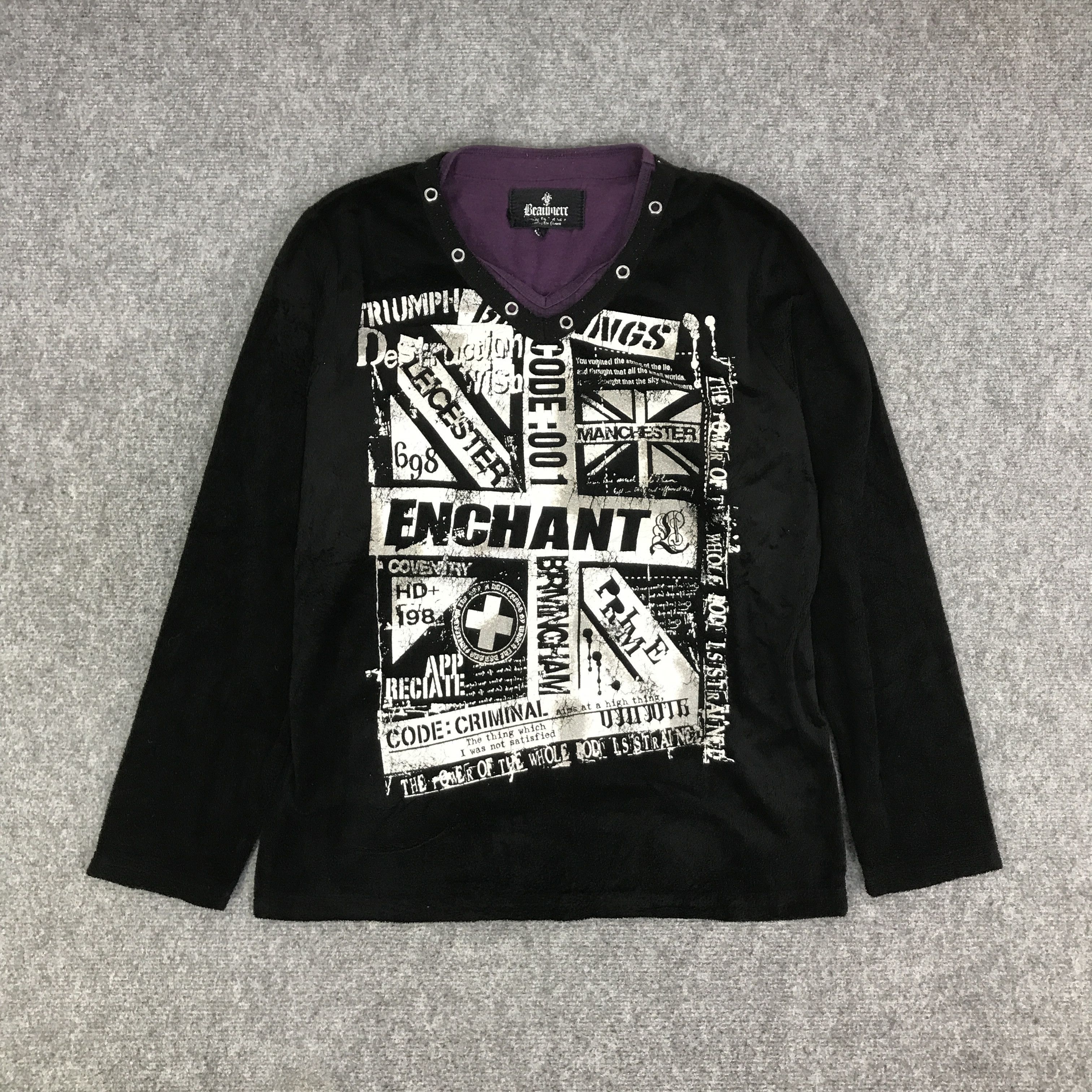GOTHIC PUNK JAPAN BEAUMERE RARE T-SHIRT K93B4