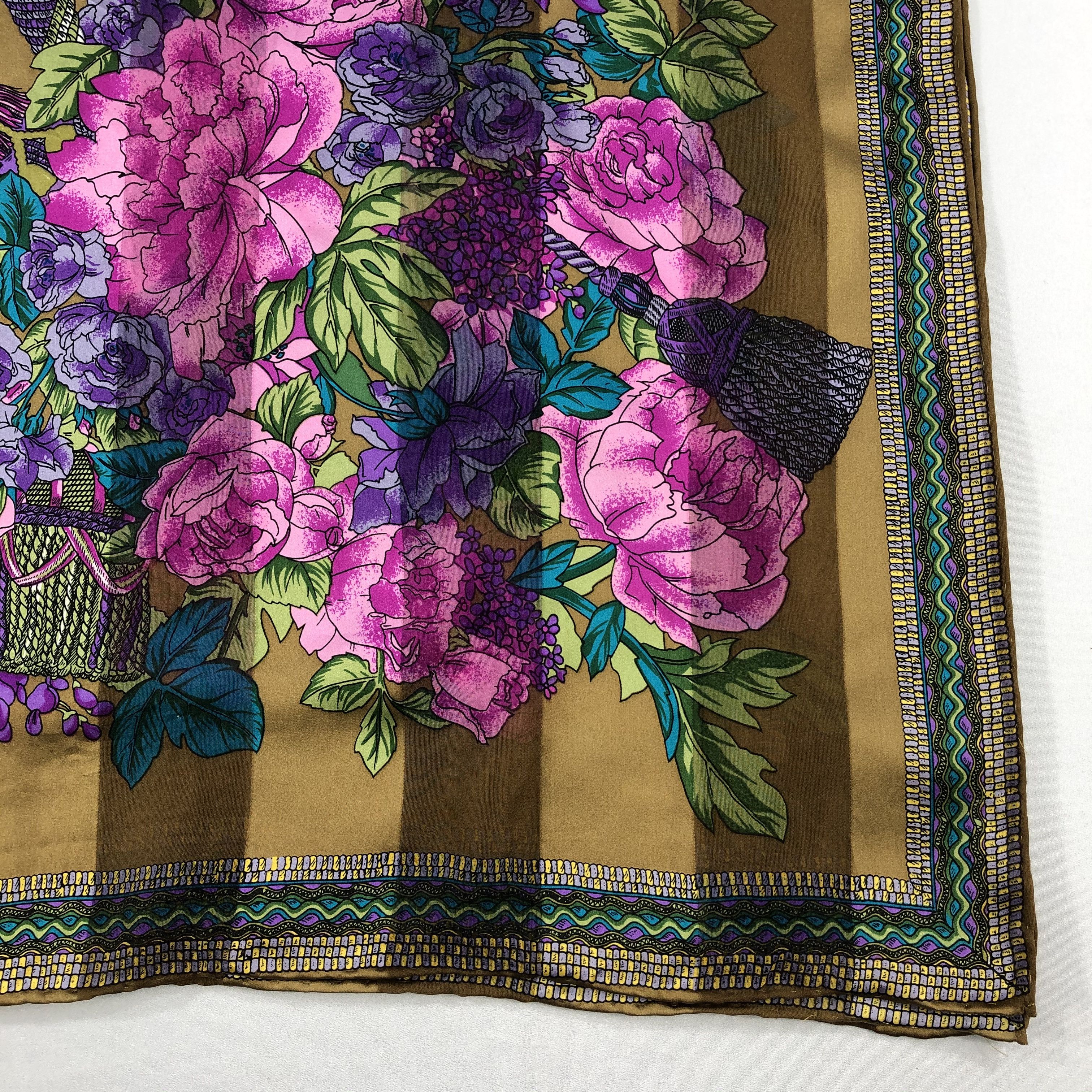 Vintage Vintage Silk Scarf Size ONE SIZE - 4 Thumbnail
