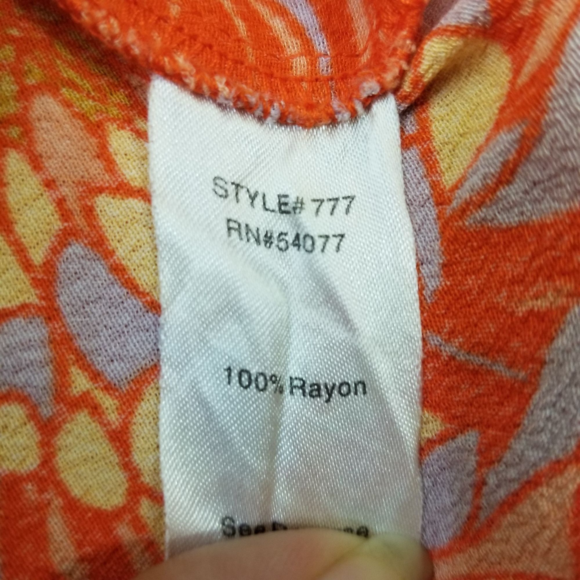 Other CAbi S Orange Floral Tank Top 777 Rayon LOVELY DAY MUM Layer Size S / US 4 / IT 40 - 5 Thumbnail