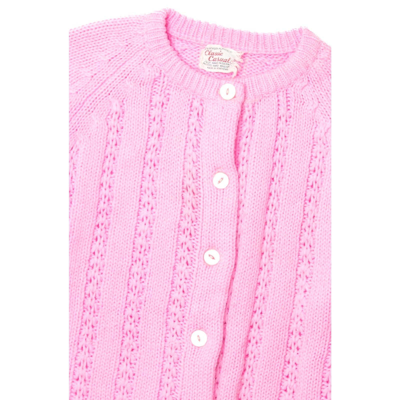Pinko VINTAGE Classic Casuals Pink Cable Knit Sweater Shirt Womens Small Pink Cable Knit Sweater Size S / US 4 / IT 40 - 2 Thumbnail