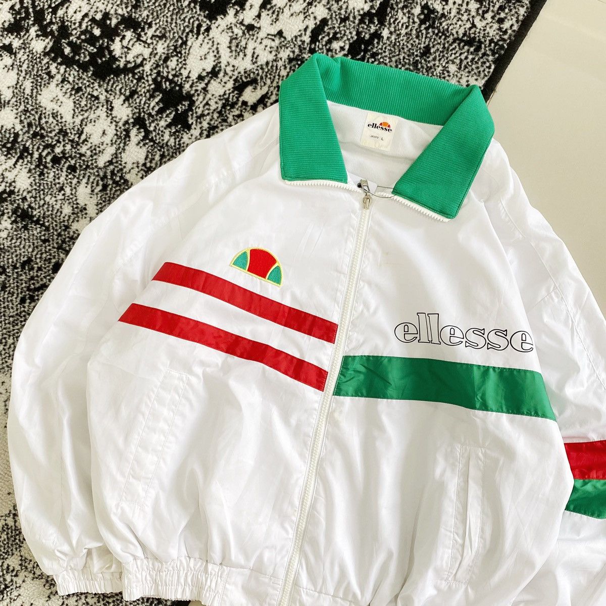Ellesse × Vintage Vintage Windbreaker Jacket Ellesse Size US L / EU 52-54 / 3 - 2 Thumbnail