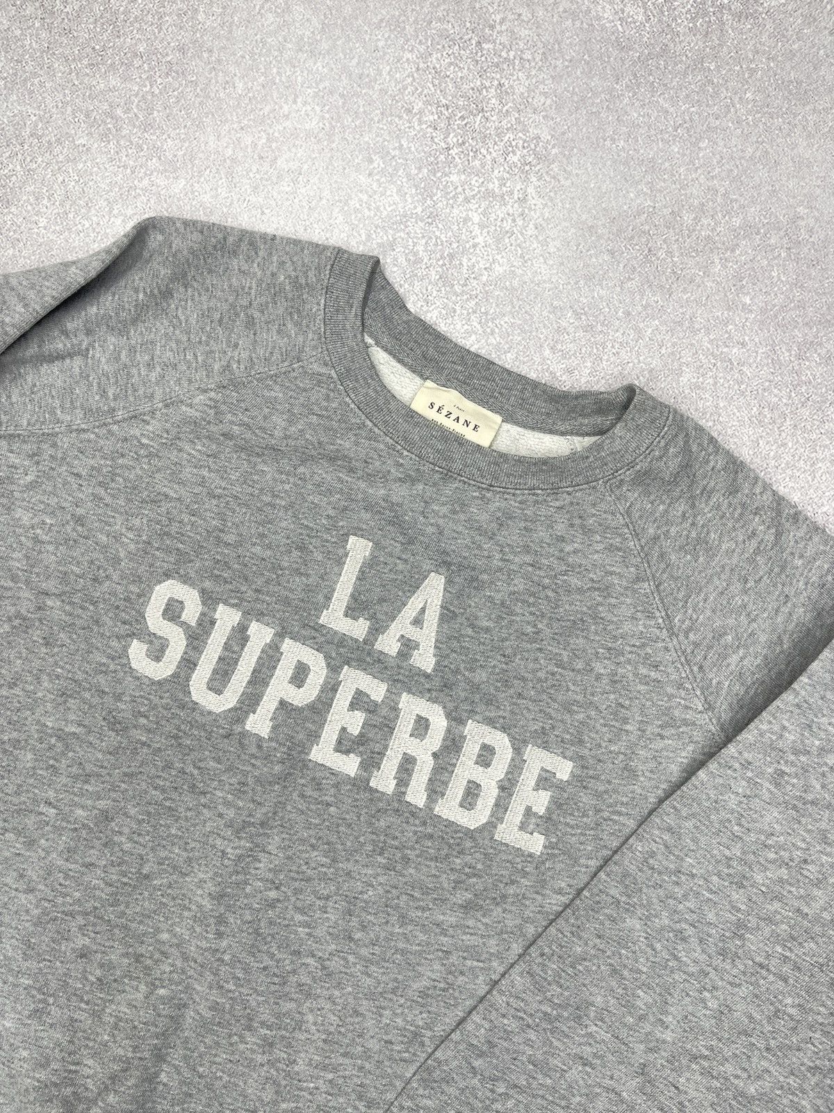 Designer × Sezane Womens Sezane La Superbe Sweatshirt Grey Portugal Size S Size S / US 4 / IT 40 - 4 Thumbnail