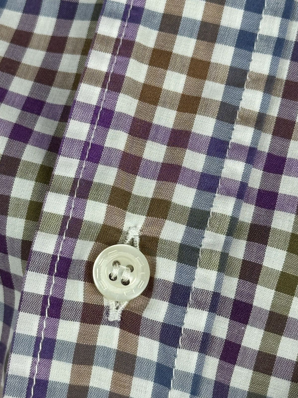 Etro Mens Vintage Etro Milano 42 shirts button up size L checked Size US L / EU 52-54 / 3 - 7 Thumbnail