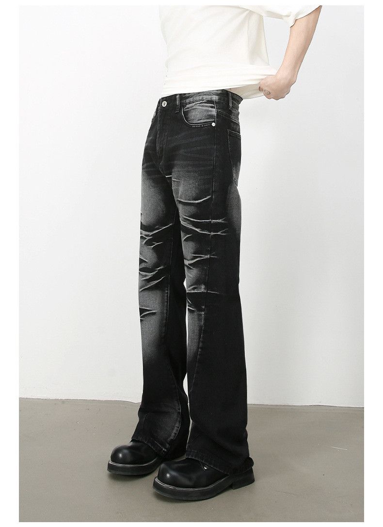 Japanese Brand × Jean Men's retro washed high street loose straight bootcut jeans Size US 32 / EU 48 - 4 Thumbnail