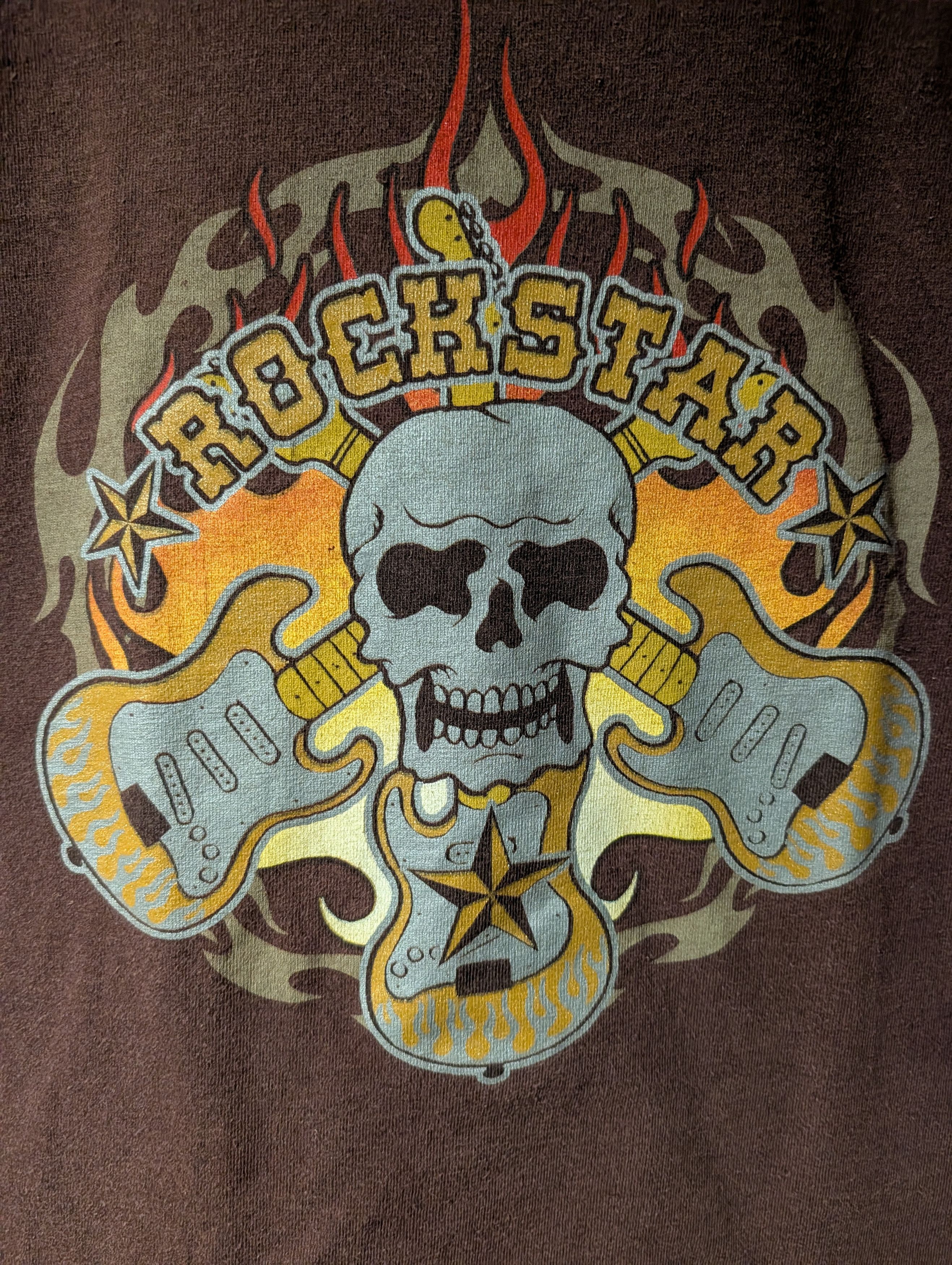 Arts & Science Vintage 90s Xtreme Limit Rockstar Skull Guitar T Shirt YOUTH Size US L / EU 52-54 / 3 - 2 Thumbnail