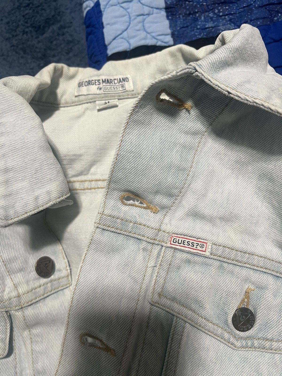 Guess Vintage Guess by Georges Marciano denim jacket Size US M / EU 48-50 / 2 - 4 Thumbnail