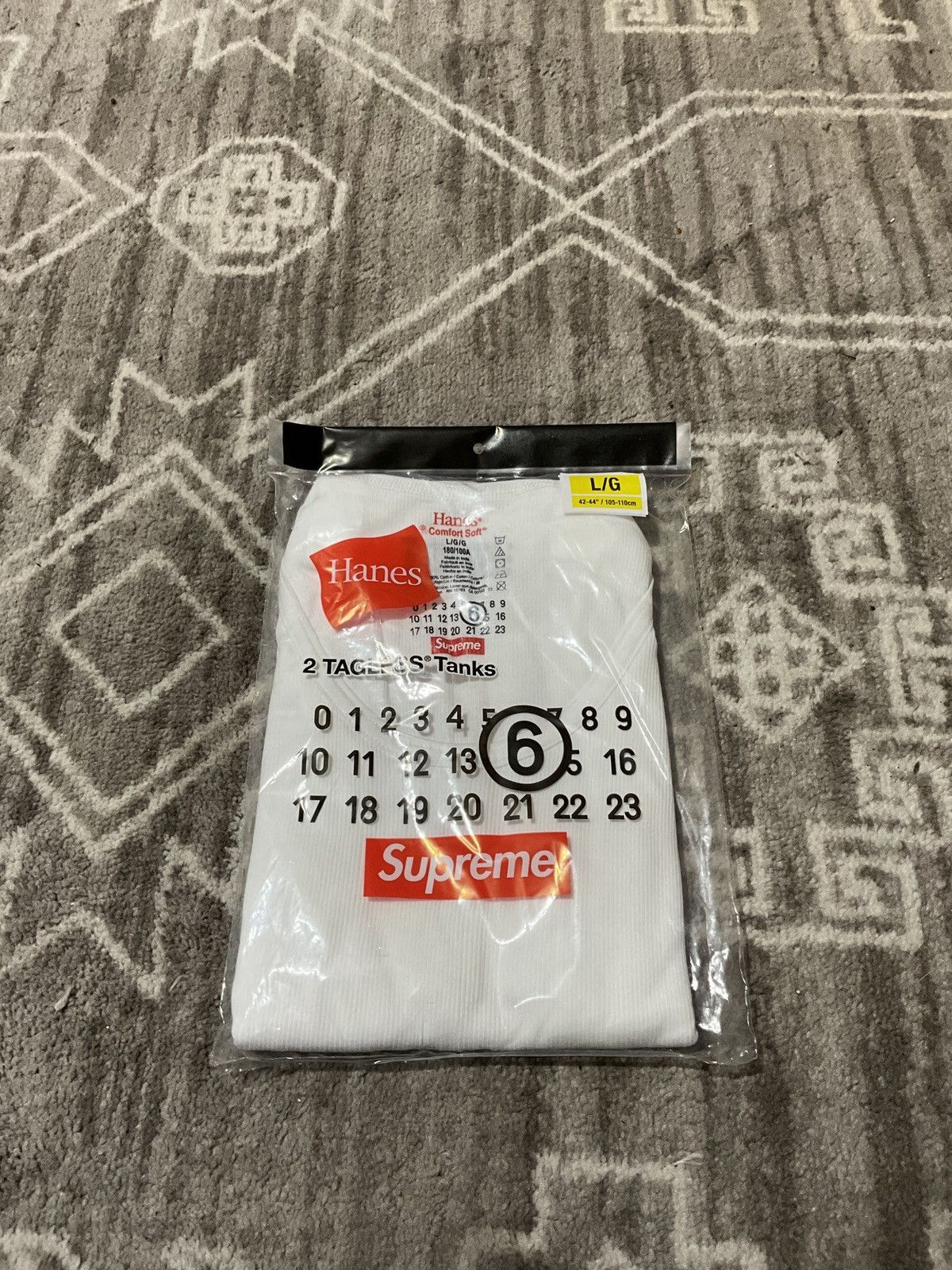 Maison Margiela × Supreme Maison Margiela Supreme Hanes Tank top Size US L / EU 52-54 / 3 - 1 Thumbnail