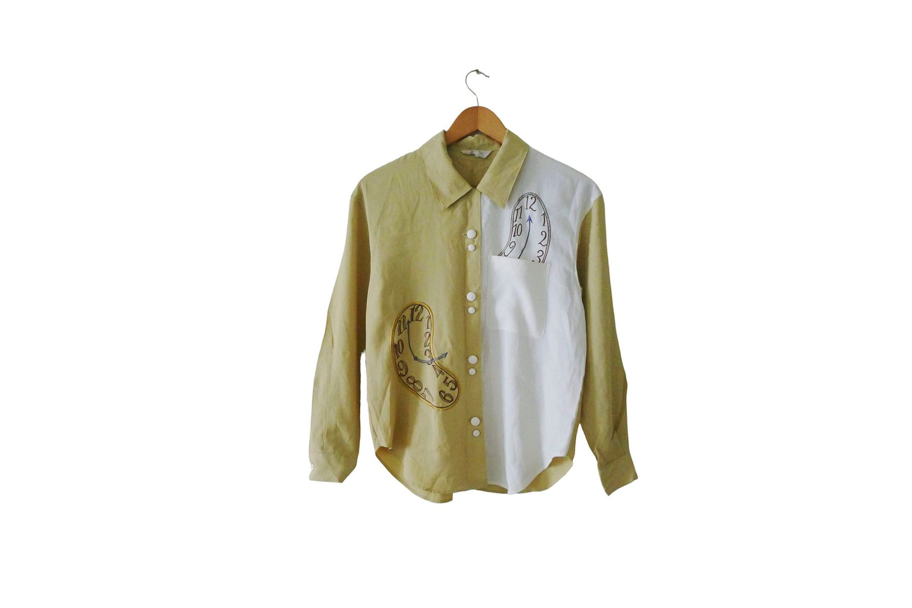 Vintage Salvador Dali Style, The Persistence of Memory baroque shirt Size M / US 6-8 / IT 42-44 - 1 Thumbnail