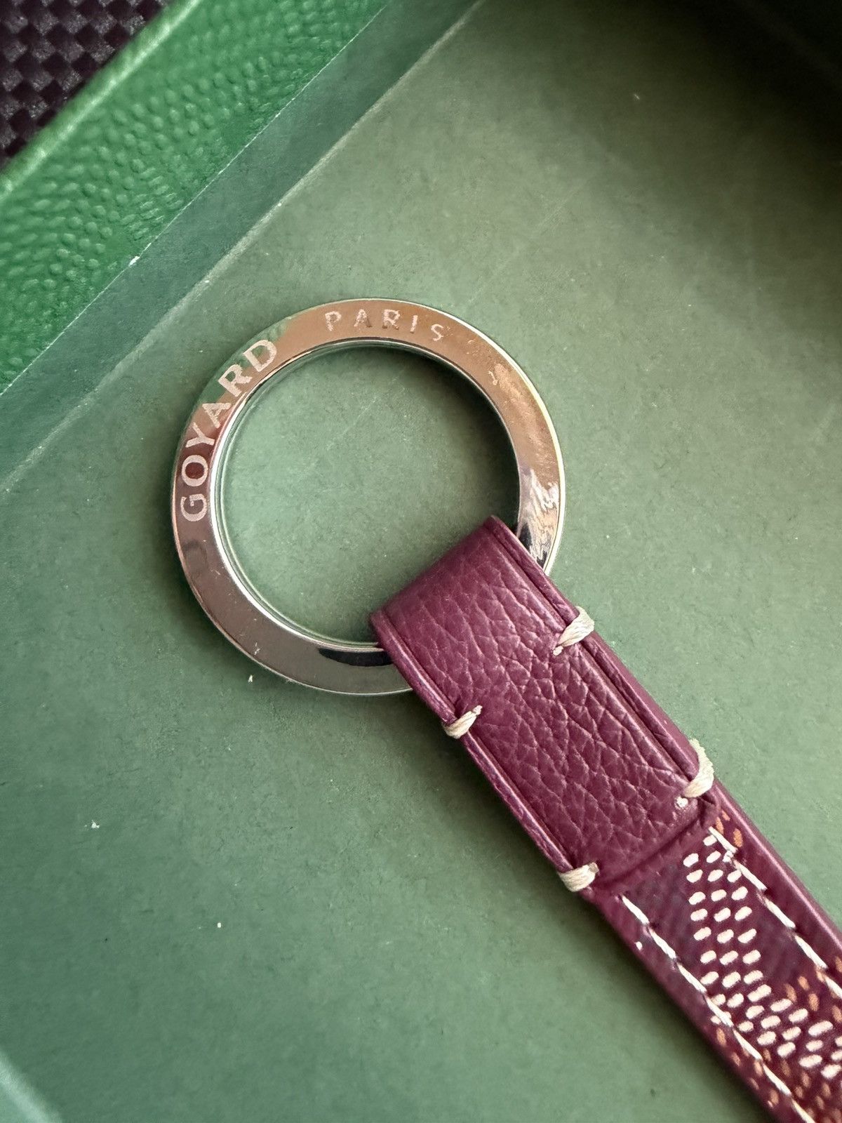 Goyard Goyard Burgundy “Sesame” Key Holder - Brand New (2016) Size ONE SIZE - 8 Thumbnail