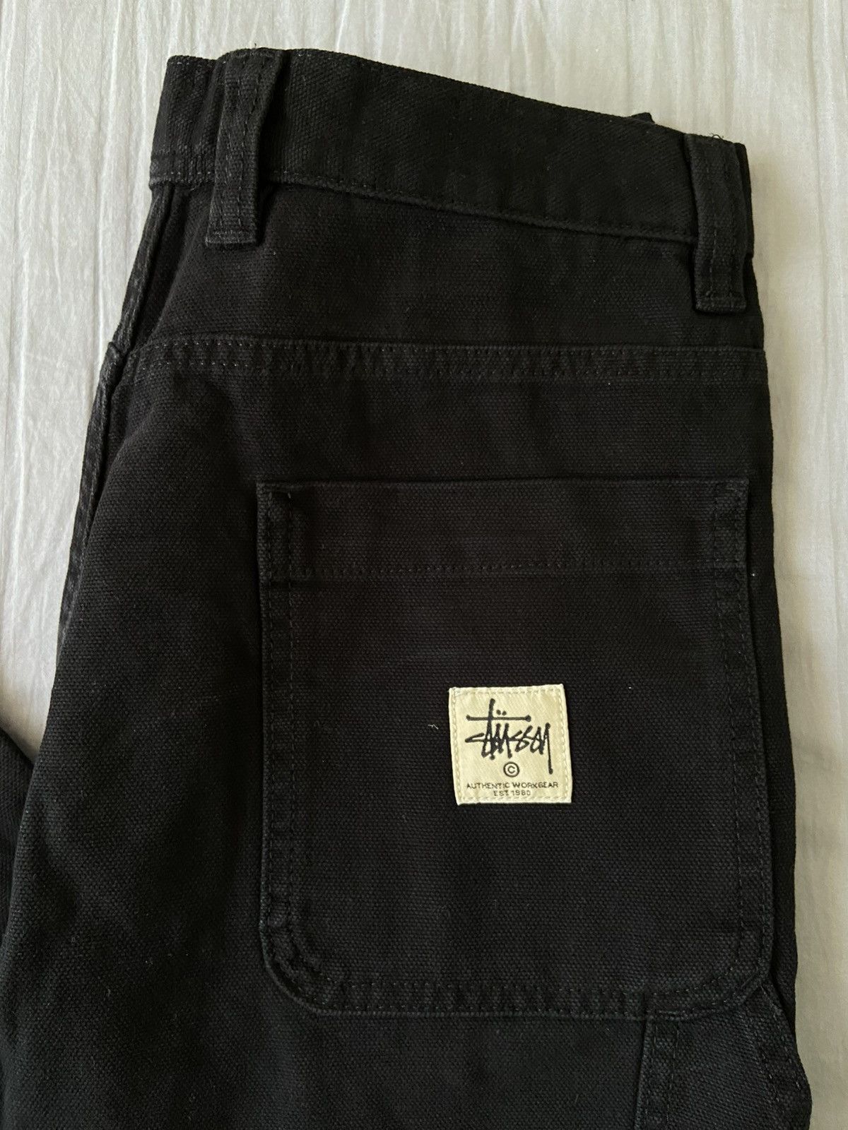 90s made in USA STUSSY workpant black 30