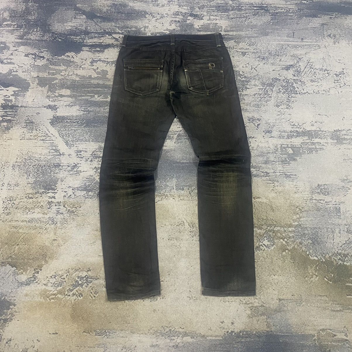 Japanese Brand Vintage Japan Back Number Black Label Mud Washed Denim Jeans Size US 32 / EU 48 - 2 Thumbnail