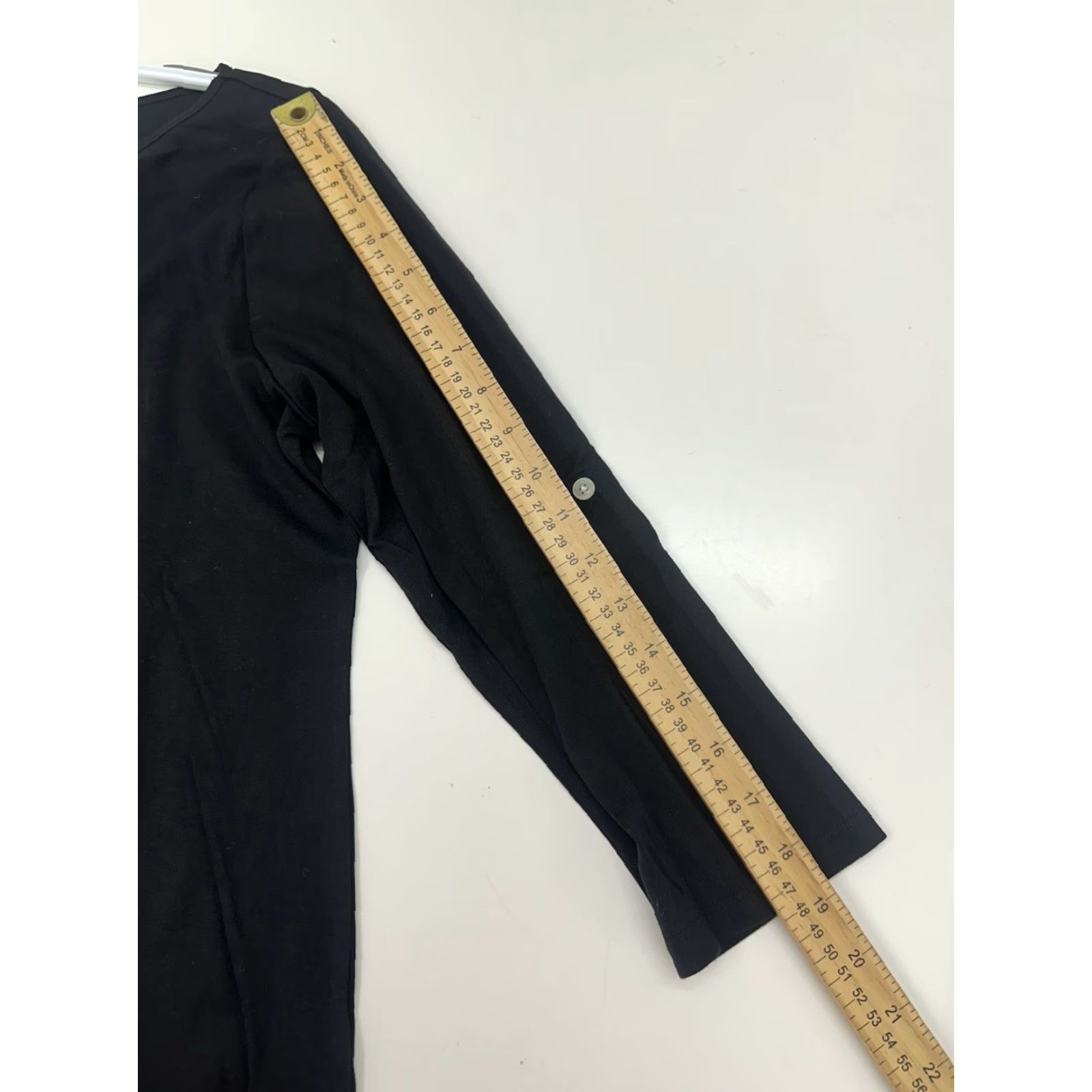 Ralph Lauren Lauren Ralph Lauren Womens Shirt Large Black 3/4 Sleeve Minimalist Size M / US 6-8 / IT 42-44 - 7 Thumbnail