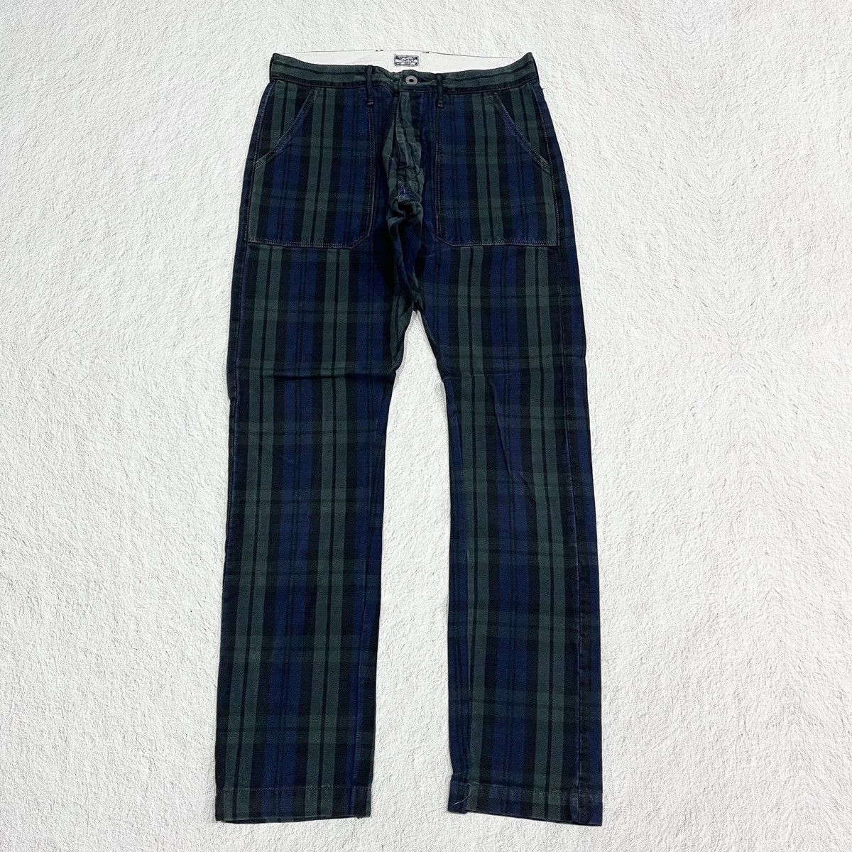 Kapital 90s KAPITAL Slim cut Plaid Tartan Fatigue Pants Size US 30 / EU 46 - 1 Thumbnail