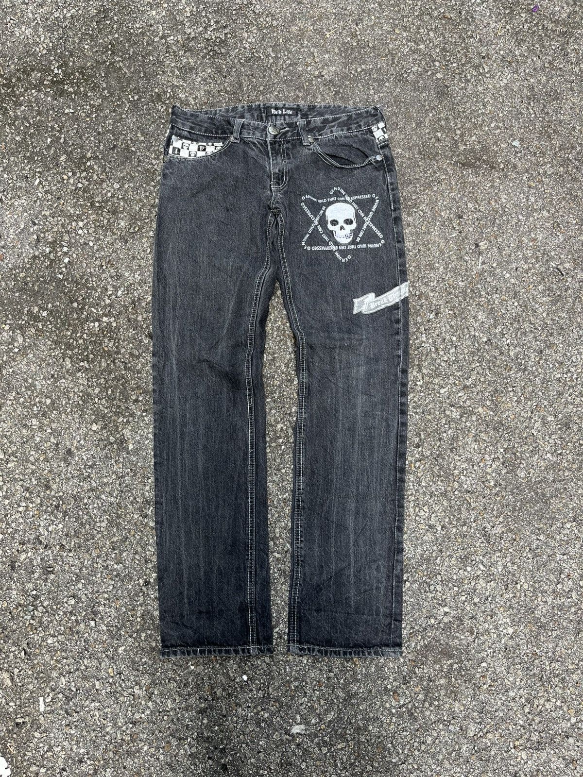 Hysteric Glamour Skulls Wild Life Denim Low Rise Jeans Size US 32 / EU 48 - 1 Thumbnail