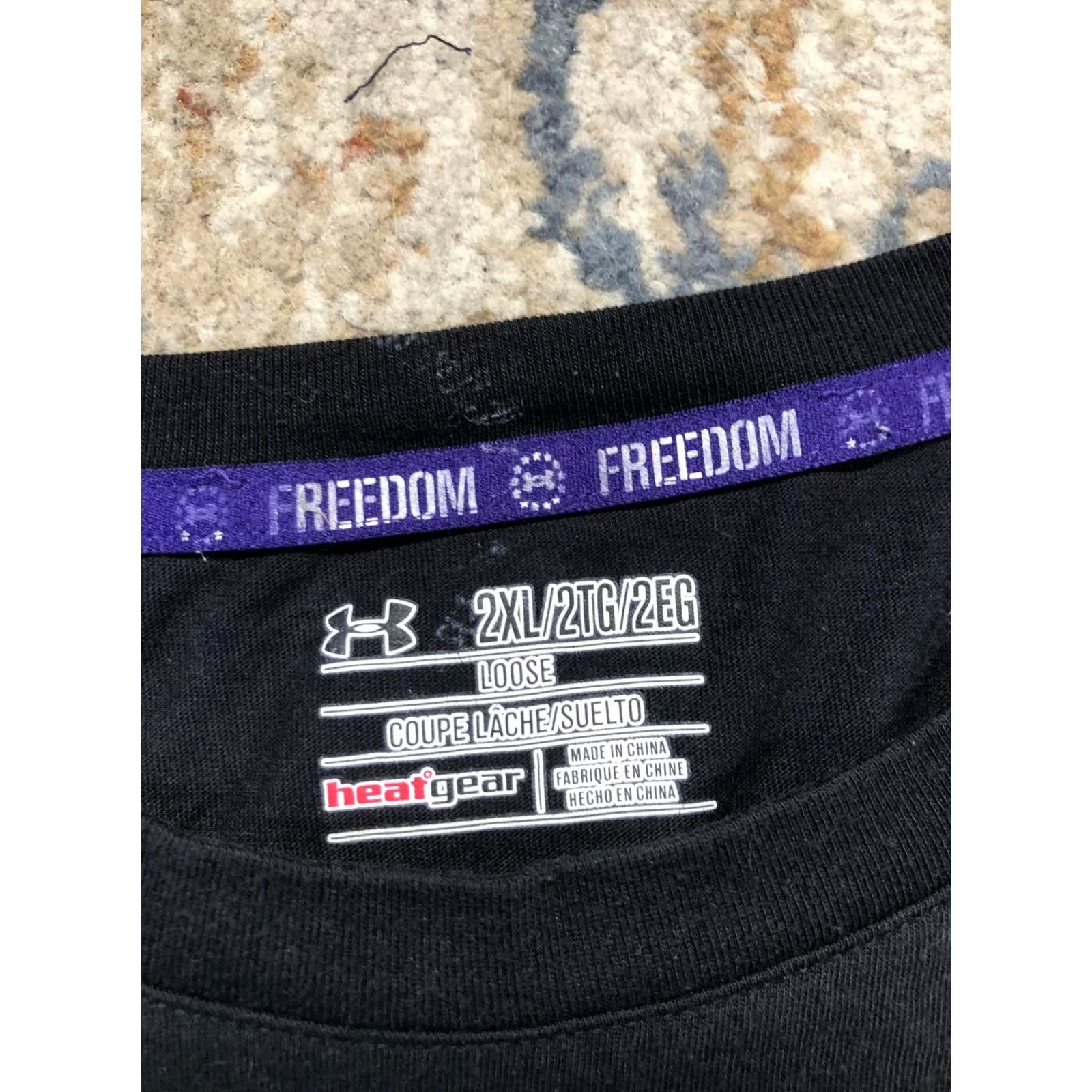 Under Armour Under Armour Shirt Mens 2XL Black BELIEVE IN HEROES Wounded Warrior Project Tee Graphic Print Short Sleeve Crew Neck Loose Fit Summer Size US XXL / EU 58 / 5 - 7 Thumbnail