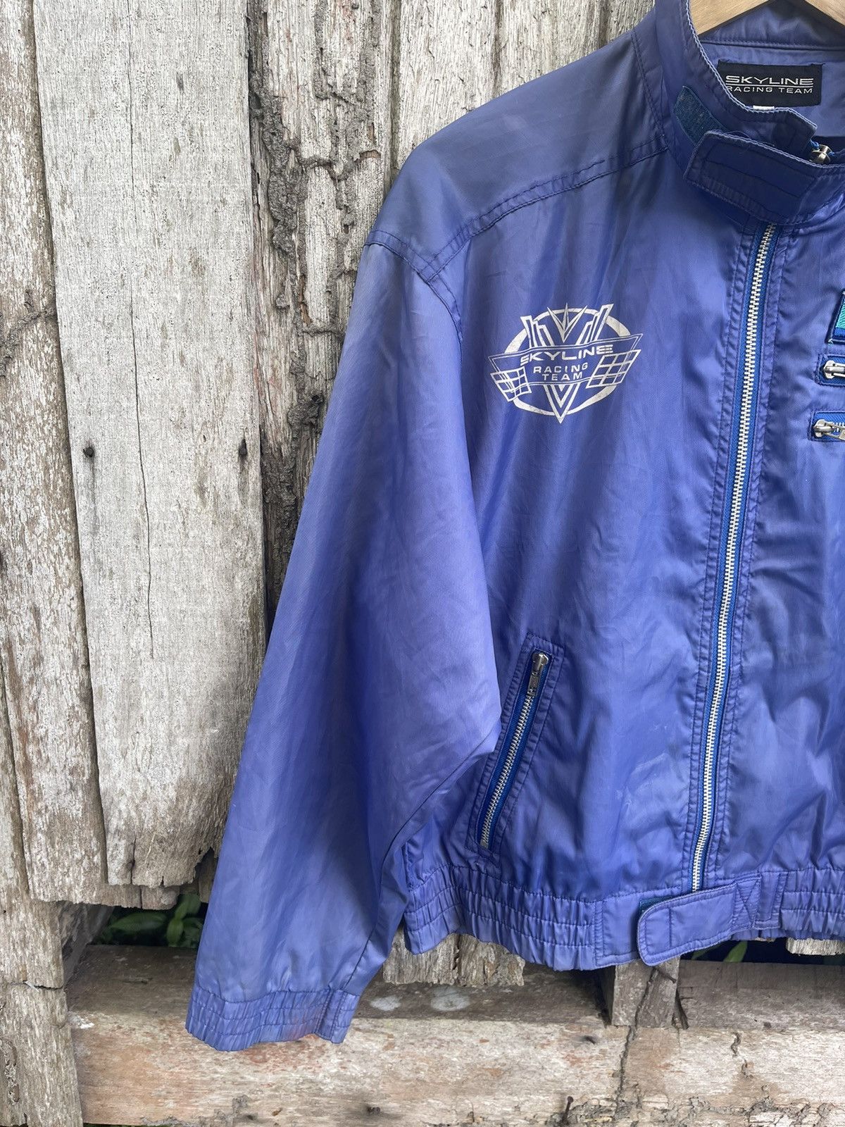 Japanese Brand × Vintage Vintage Skyline Racing Team Nylon Jacket (1990s) Size US M / EU 48-50 / 2 - 3 Thumbnail
