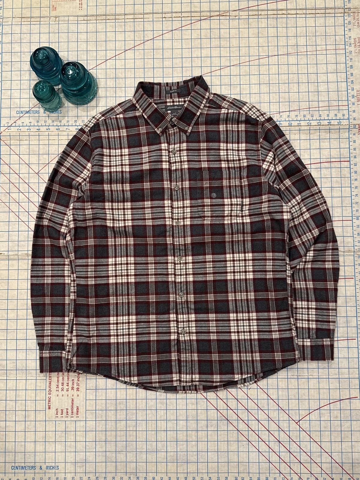 Eddie Bauer NWT Eddie Bauer Classic Fit Flannel Button Up Mens Large Size US L / EU 52-54 / 3 - 3 Thumbnail
