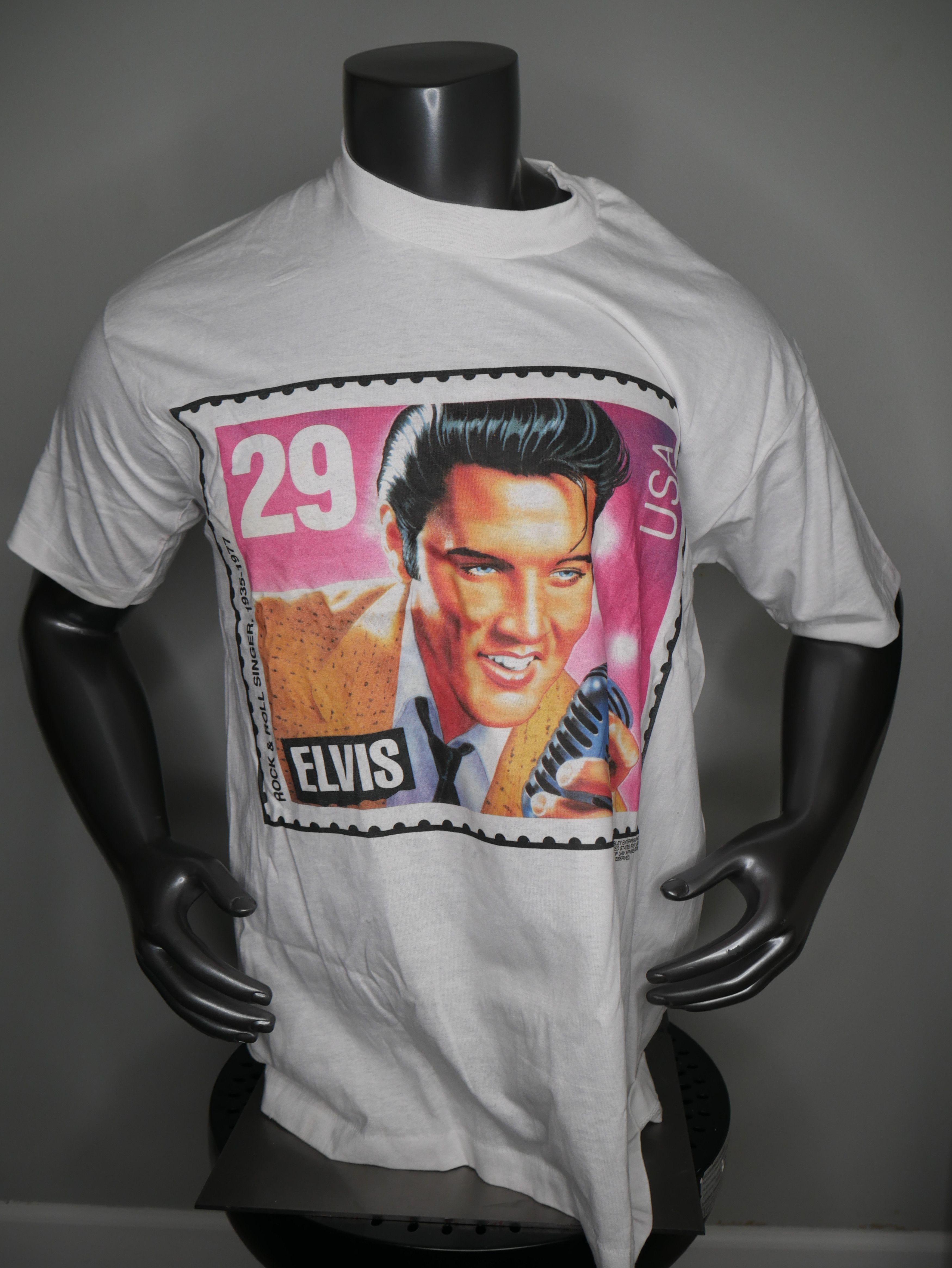 Other Vintage 1992 Elvis Presley Stamp USPS T-Shirt Size US XL / EU 56 / 4 - 1 Thumbnail