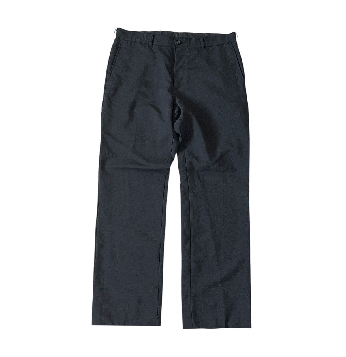 Comme des Garcons TAX FREE 🇺🇸 cdg homme black straight wool mohair trousers Size US 33 - 1 Thumbnail