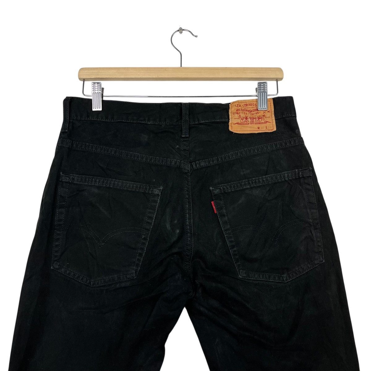 Levi's Vintage Y2k Levis Black Denim Jeans Size US 32 / EU 48 - 8 Thumbnail