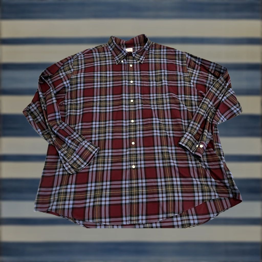 Brooks Brothers Brooks Brothers Madison Long Sleeve Purple Plaid Shirt Mens 2XL XXL Size US XXL / EU 58 / 5 - 1 Thumbnail