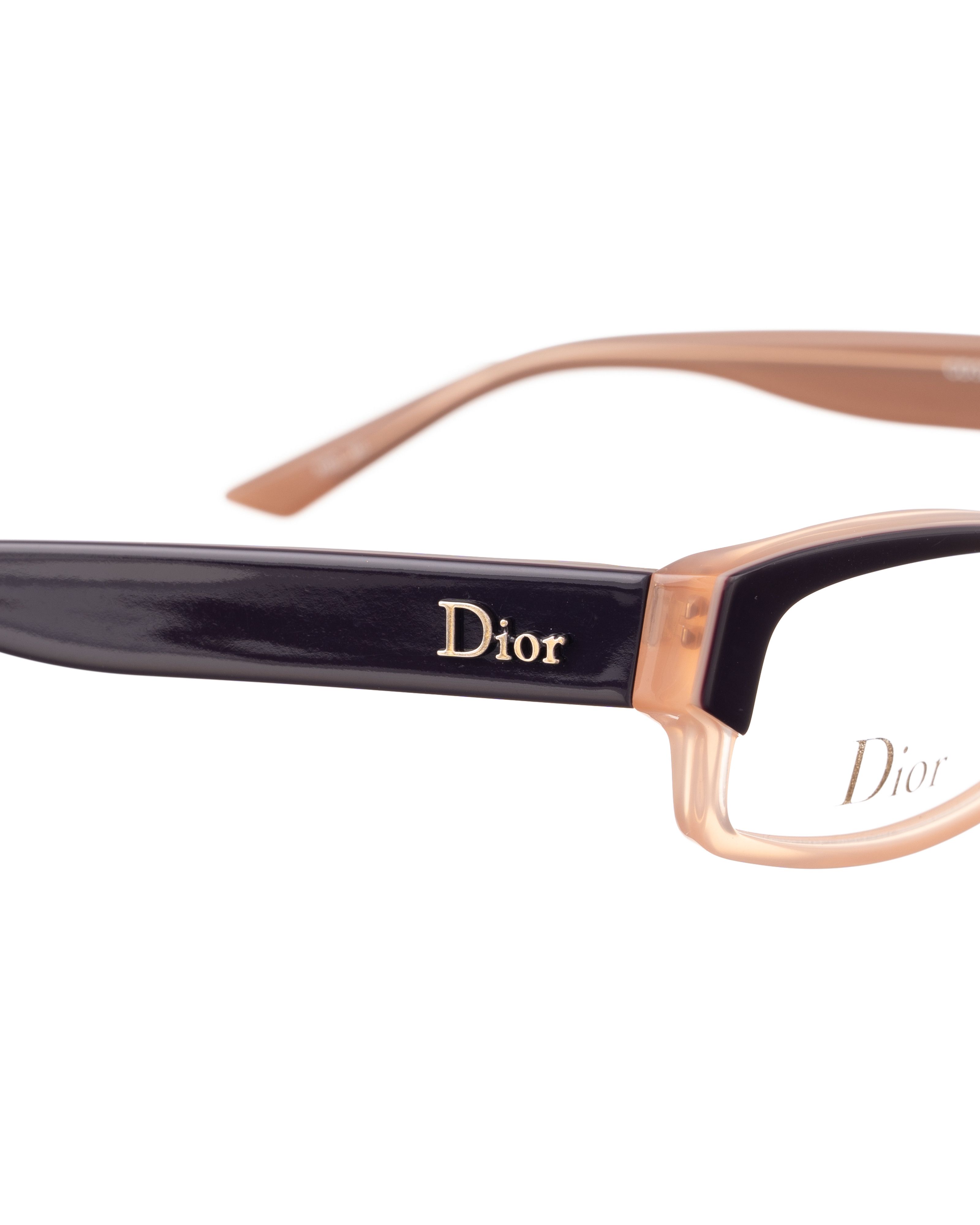 Dior Dior SS2010 Beige Orange Transparent Glasses Size ONE SIZE - 4 Thumbnail