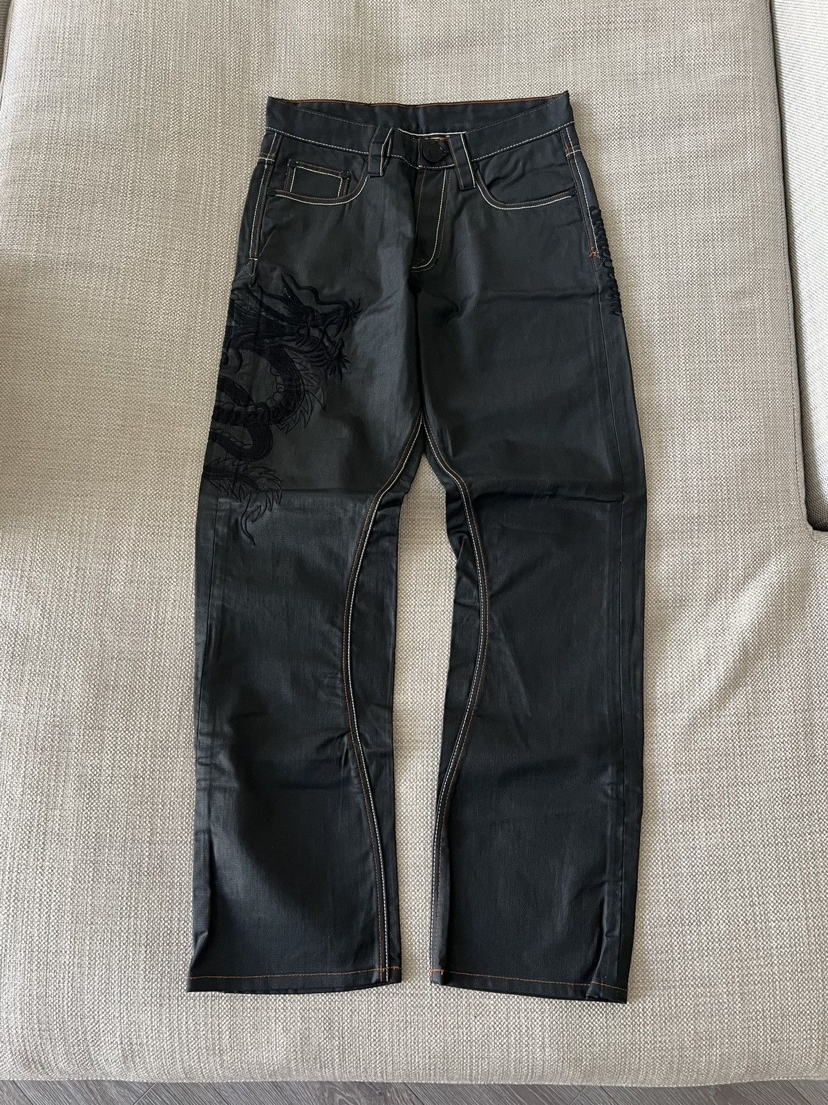 Japanese Brand × Vintage Vintage 💥 Japanese Dragon Pants Size US 30 / EU 46 - 1 Thumbnail