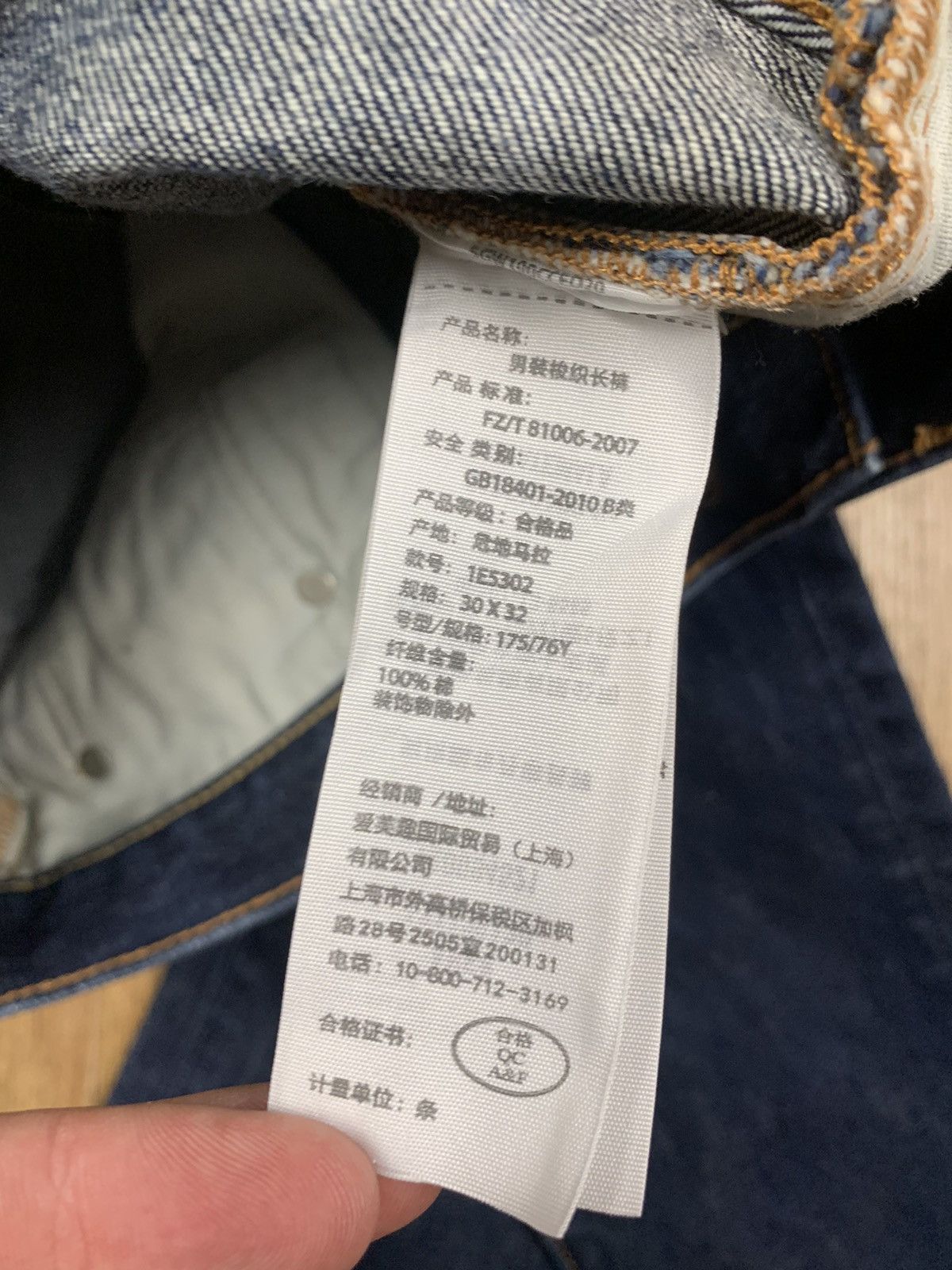 Vintage Abercrombie & Fitch Distressed Faded Denim Grange Y2K Jeans Size US 30 / EU 46 - 5 Thumbnail