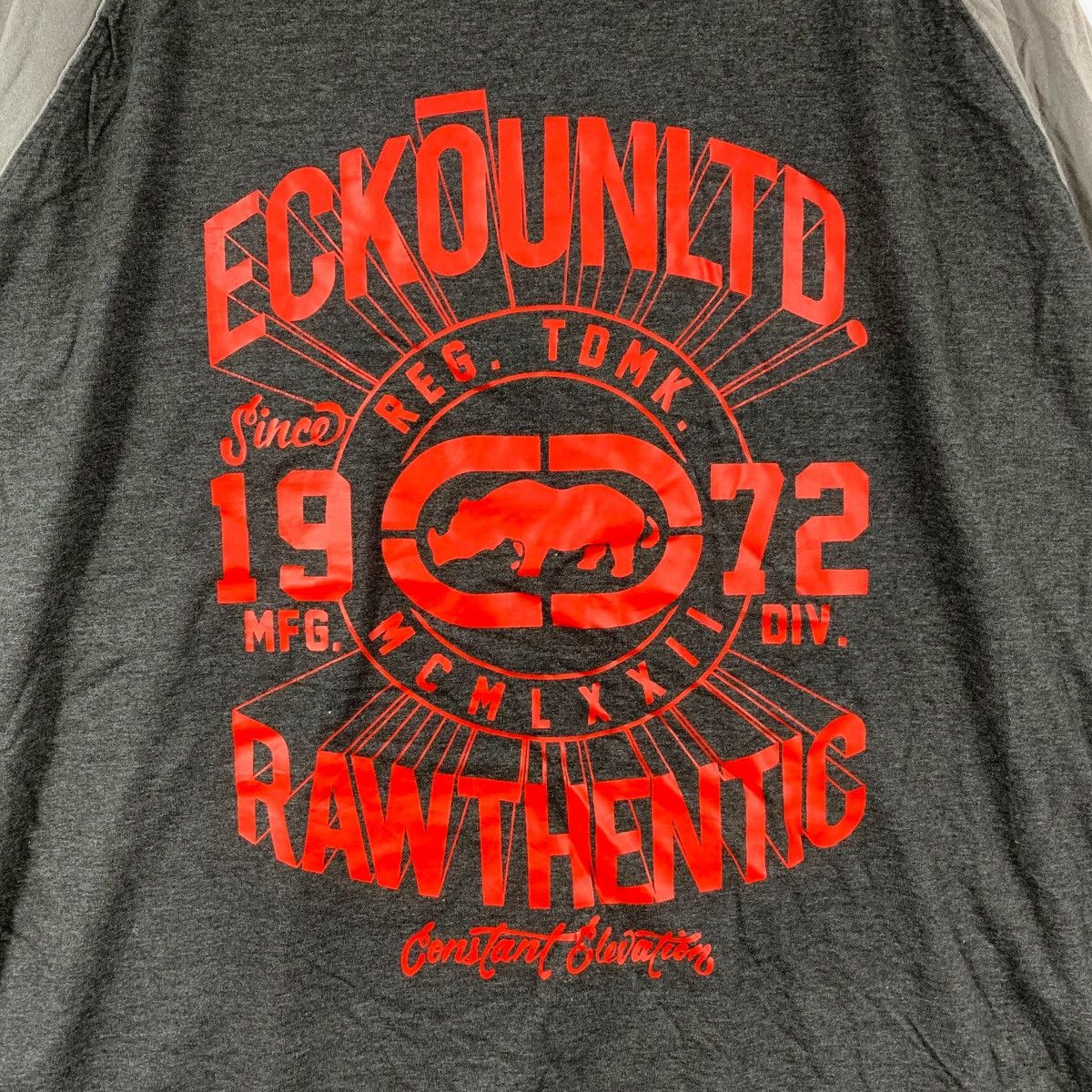 Ecko Unltd. ECKO UNLTD. Rawthentic Raglan Hip Hop Rap Oversized Tee Size US XXL / EU 58 / 5 - 3 Thumbnail