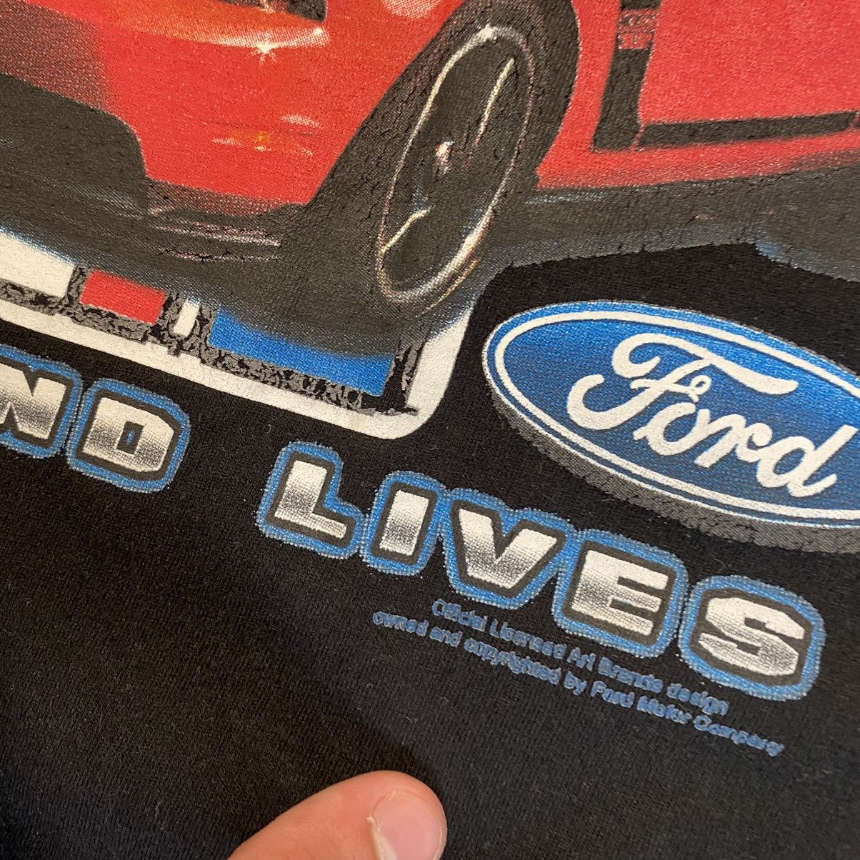Vintage Vintage Ford Mustang Big Logo racing graphic tee Size US M / EU 48-50 / 2 - 6 Thumbnail