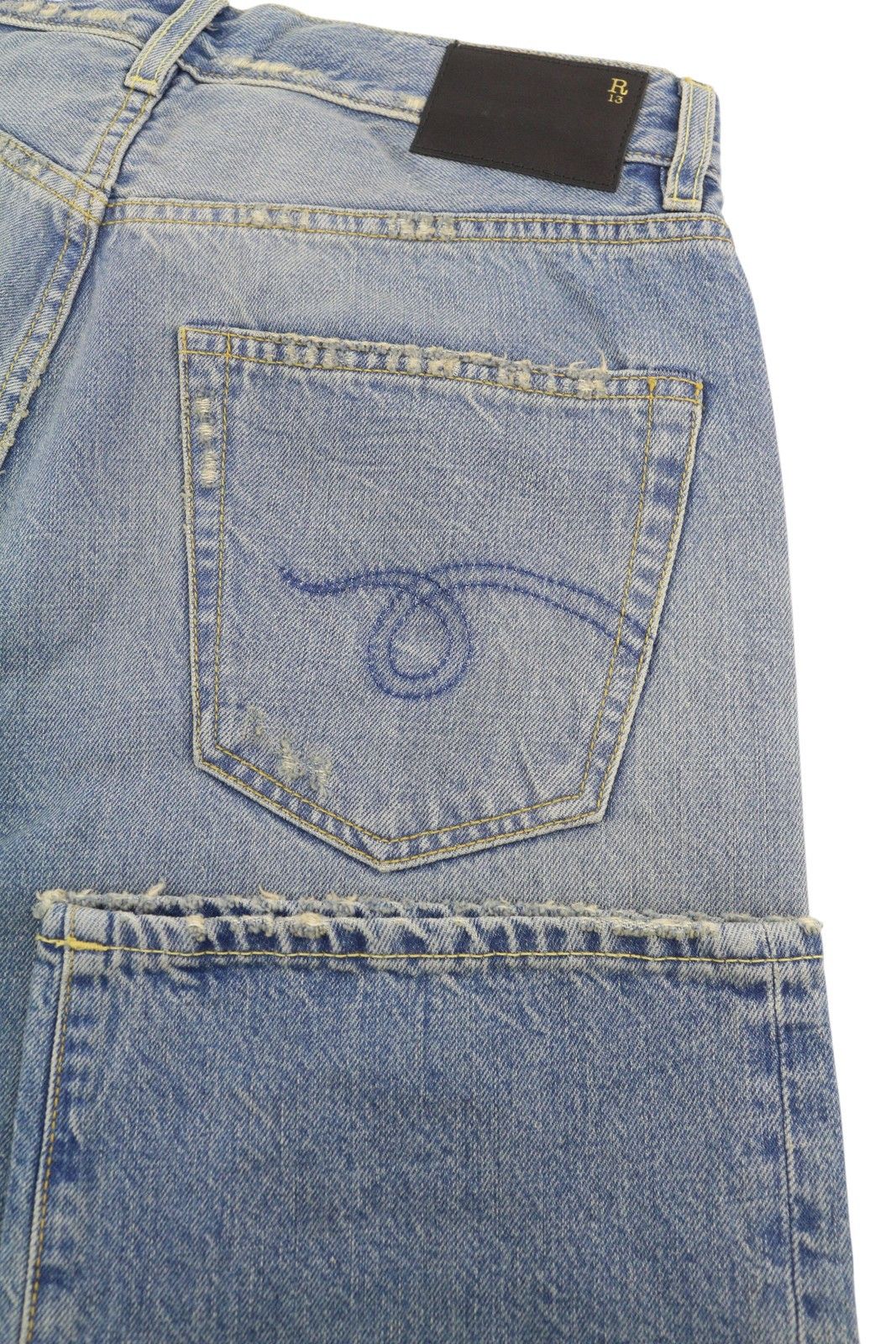 R13 X-BF 25 Merrin Washed Denim RRP799 87207 Size 25" / US 0 / IT 36 - 6 Thumbnail