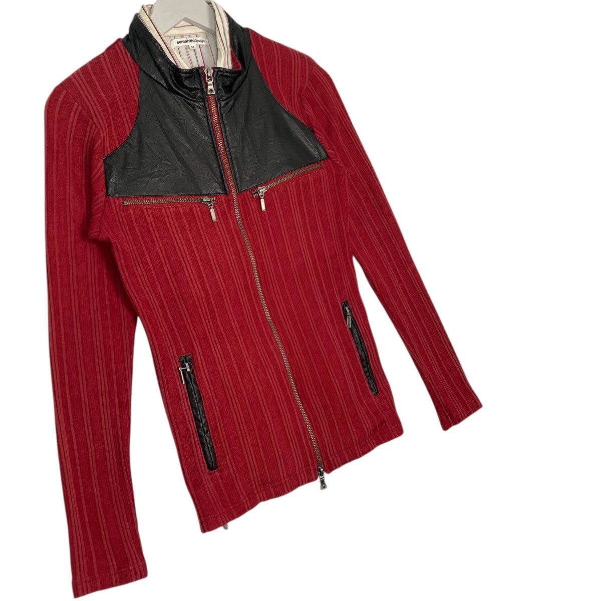 Other Vintage Semantics Design Sweatshirt Red Pullover Jumper SzM Size US M / EU 48-50 / 2 - 3 Thumbnail