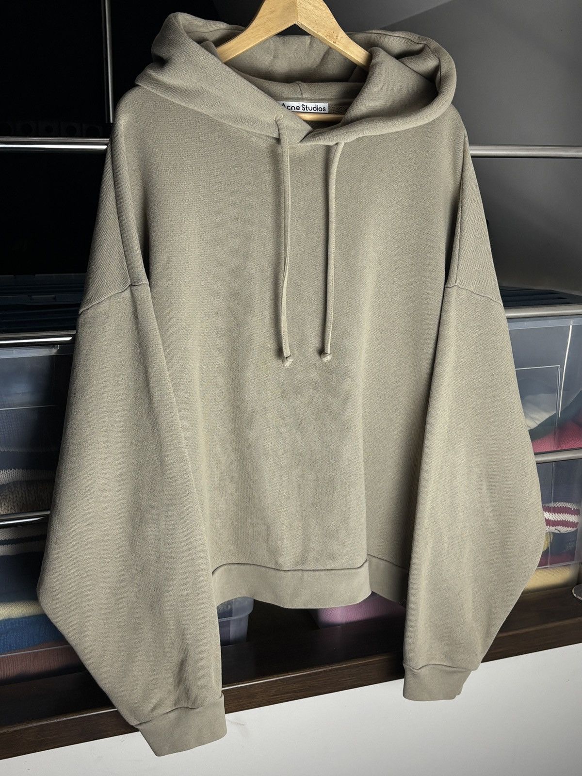 Acne Studios Acne Studios Fester Cropped Oversized Hoodie Sweatshirt Size US M / EU 48-50 / 2 - 2 Thumbnail