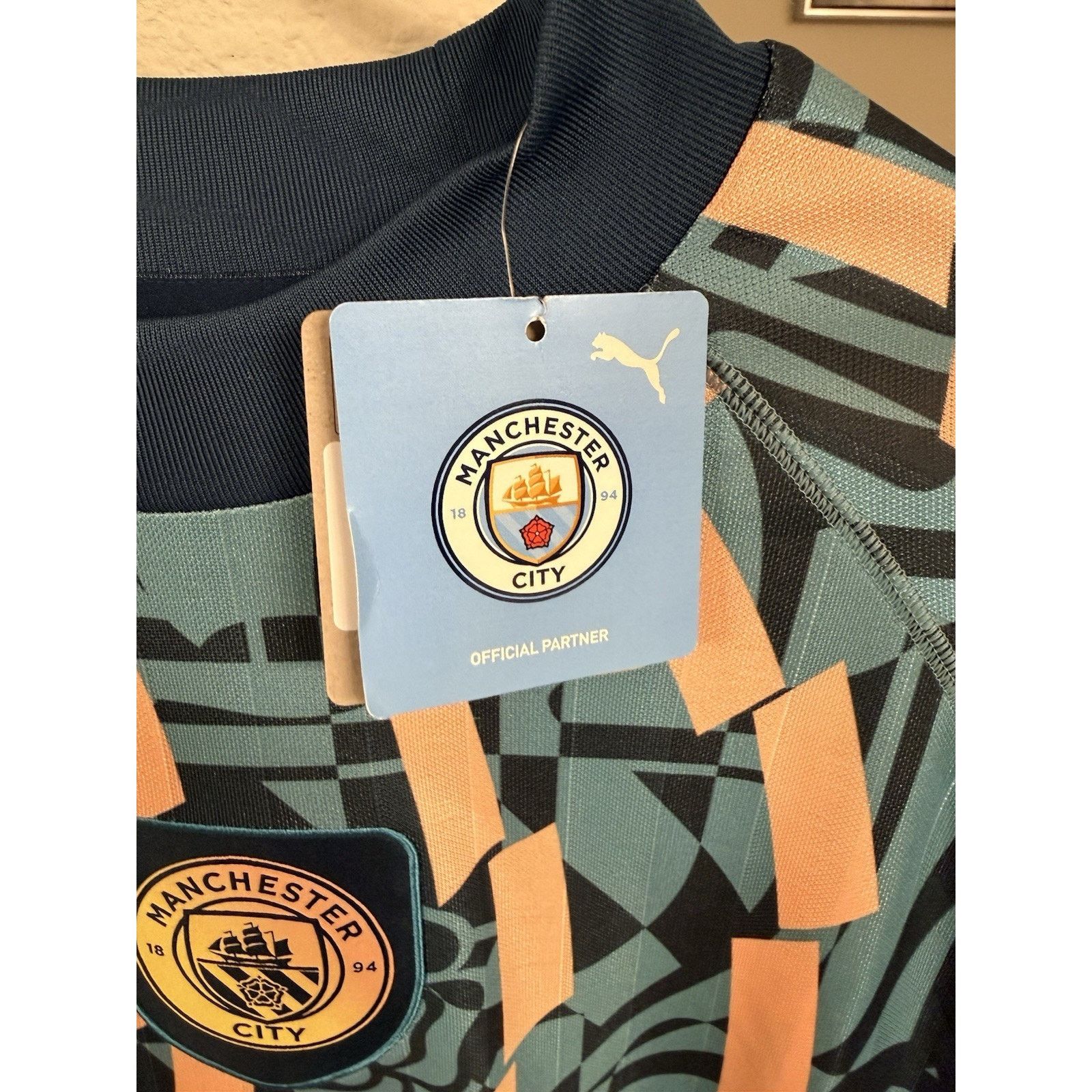 Puma Puma Manchester City Definitely City Pre Match Jersey XL NWT Size US XL / EU 56 / 4 - 5 Thumbnail