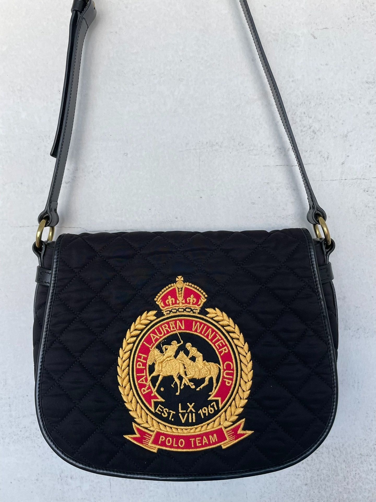 Ralph Lauren Purple Label Ralph Lauren Purple Label Saddle Crossbody Bag Size ONE SIZE - 1 Thumbnail