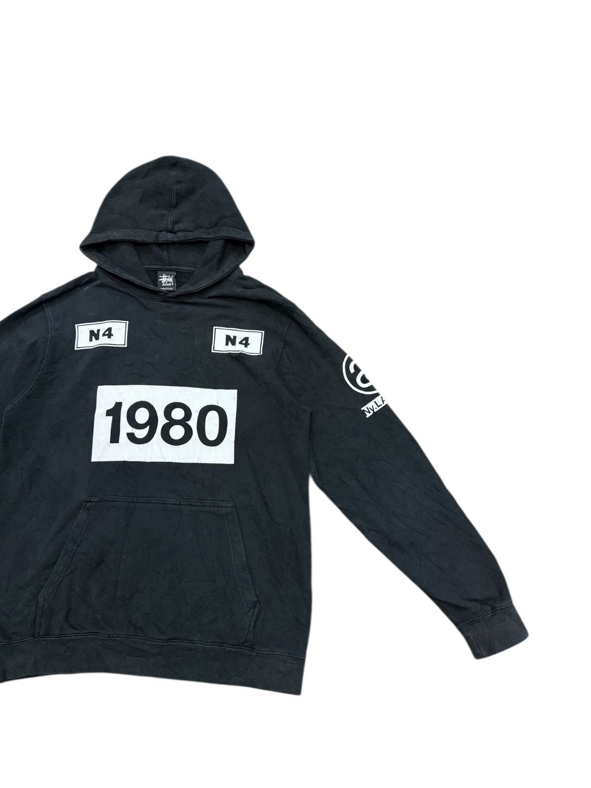 Stussy VINTAGE STUSSY 1980 N4 BIG LOGO HOODIE Size US M / EU 48-50 / 2 - 5 Thumbnail