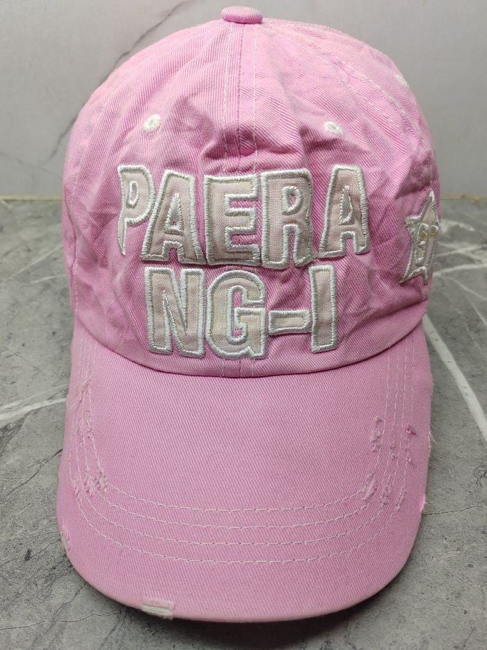 Japanese Brand Vintage Paerang-i Distressed Style Cap Ha Size ONE SIZE - 2 Thumbnail