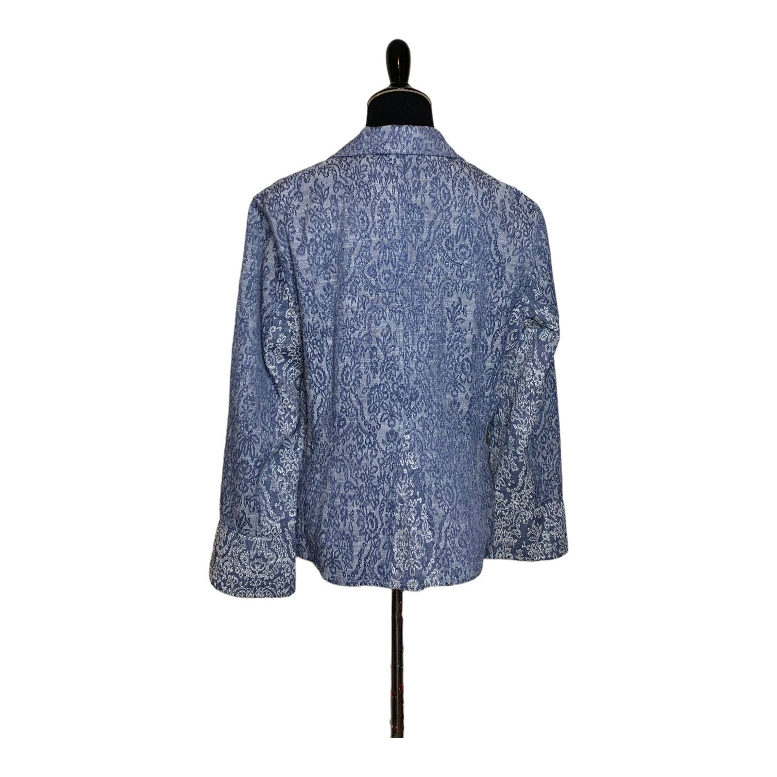J. Jill J. Jill Blazer Embroidered Brocade Blazer size 12P Size XL / US 12-14 / IT 48-50 - 11 Thumbnail
